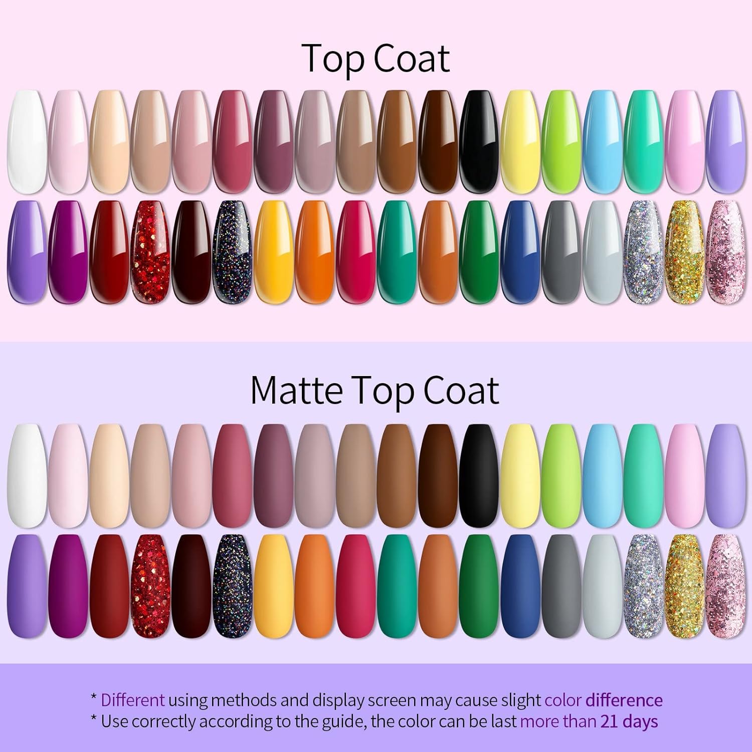 UR SUGAR 36 Color Glitter Gel Nail Polish Soak Off Kit for All Seasons - Image 4