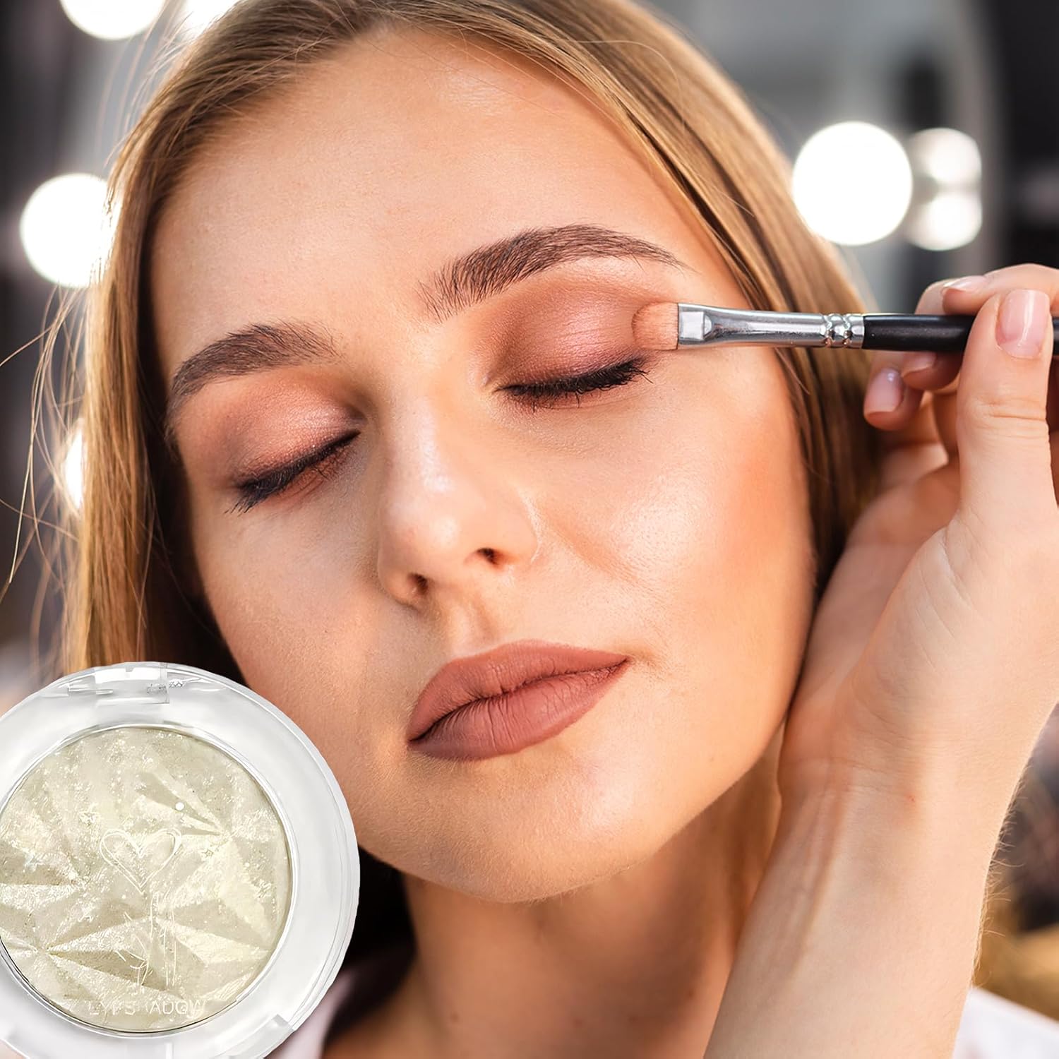 Matte Waterproof Cream Eyeshadow Palette with Brush Set for Mature Skin - 12 Colors - Image 6