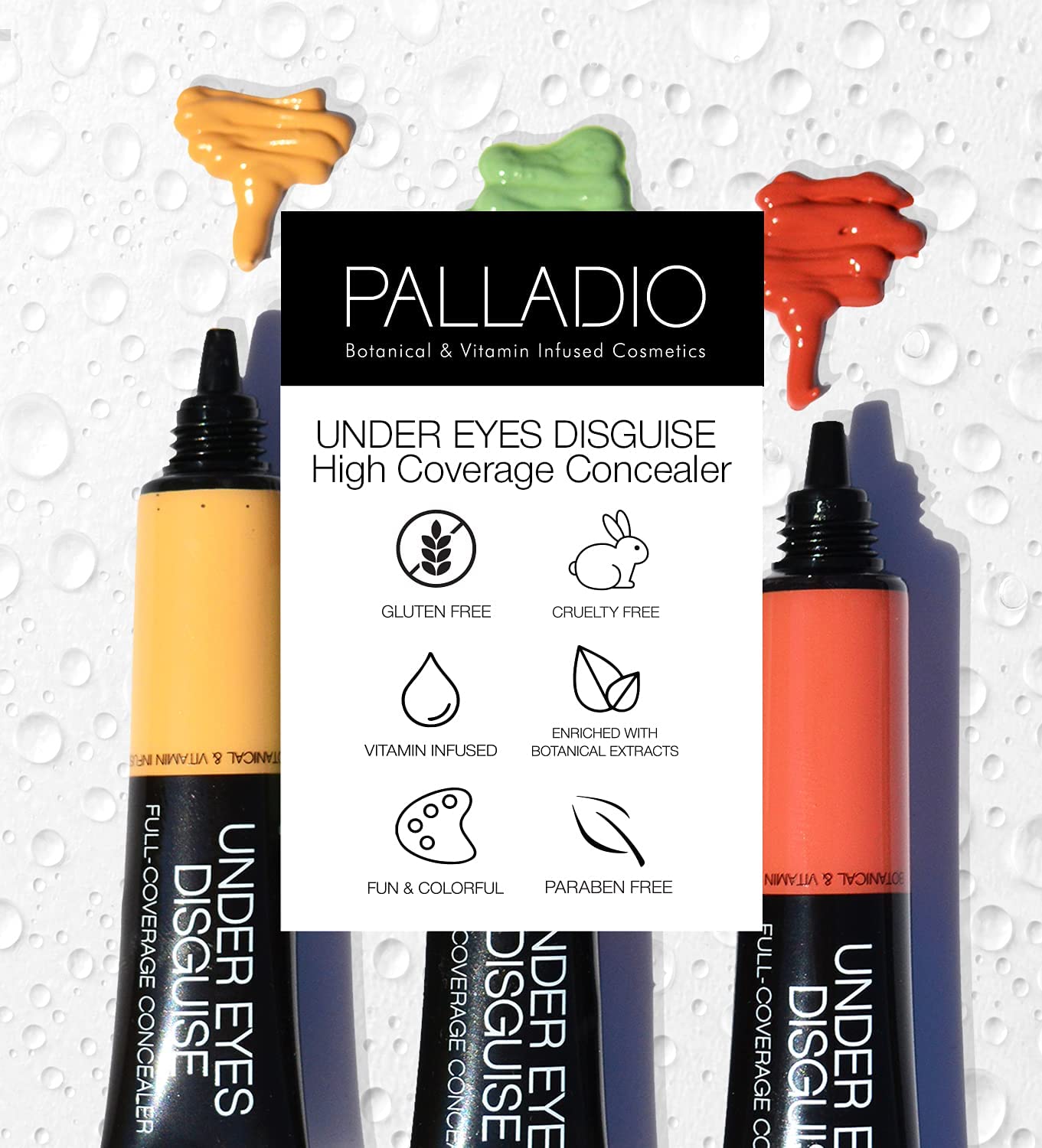 Palladio Cafe Au Lait Full Coverage Concealer 0.25 oz Evens Skin Tone Hides Blemishes - Image 6