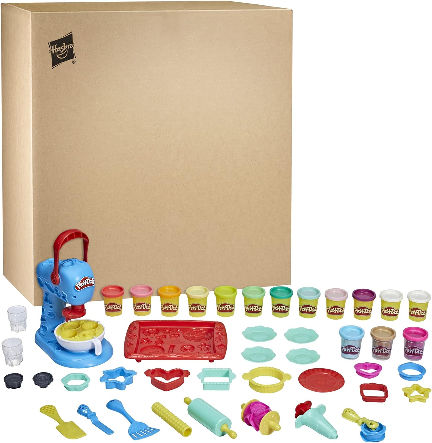 Play-Doh Kitchen Creations Cookie Baking Playset with Mixer 15 Cans 25 Tools Non-Toxic - Image 2