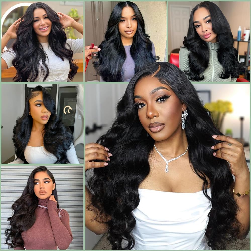 28 Inch 200 Density Body Wave 13x4 HD Lace Front Human Hair Wig Pre Plucked - Image 7