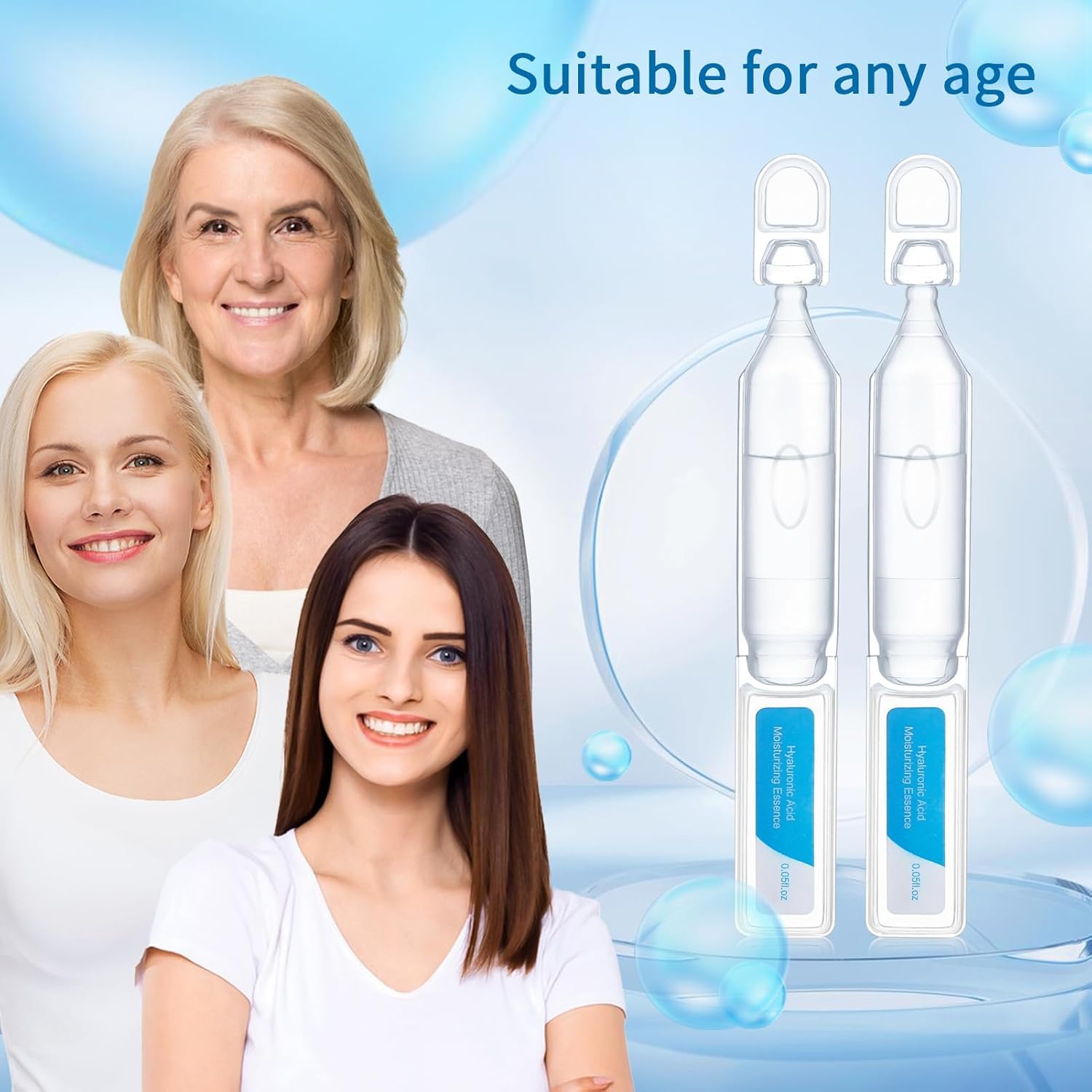30 Count Hydrating Hyaluronic Acid Face Serum Ampoules - Individually Packed for Daily Moisture - Image 6
