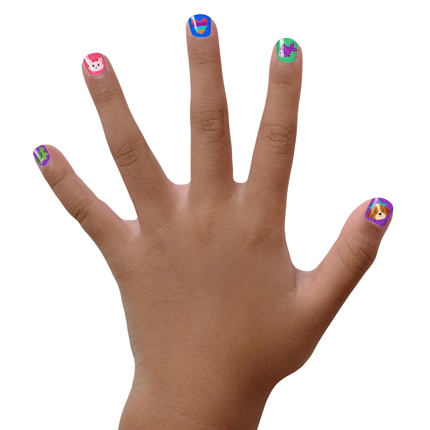 Piggy Paint Non-Toxic Girls Nail Polish Set 4 Colors with Nail Art Vegan Safe - Image 5