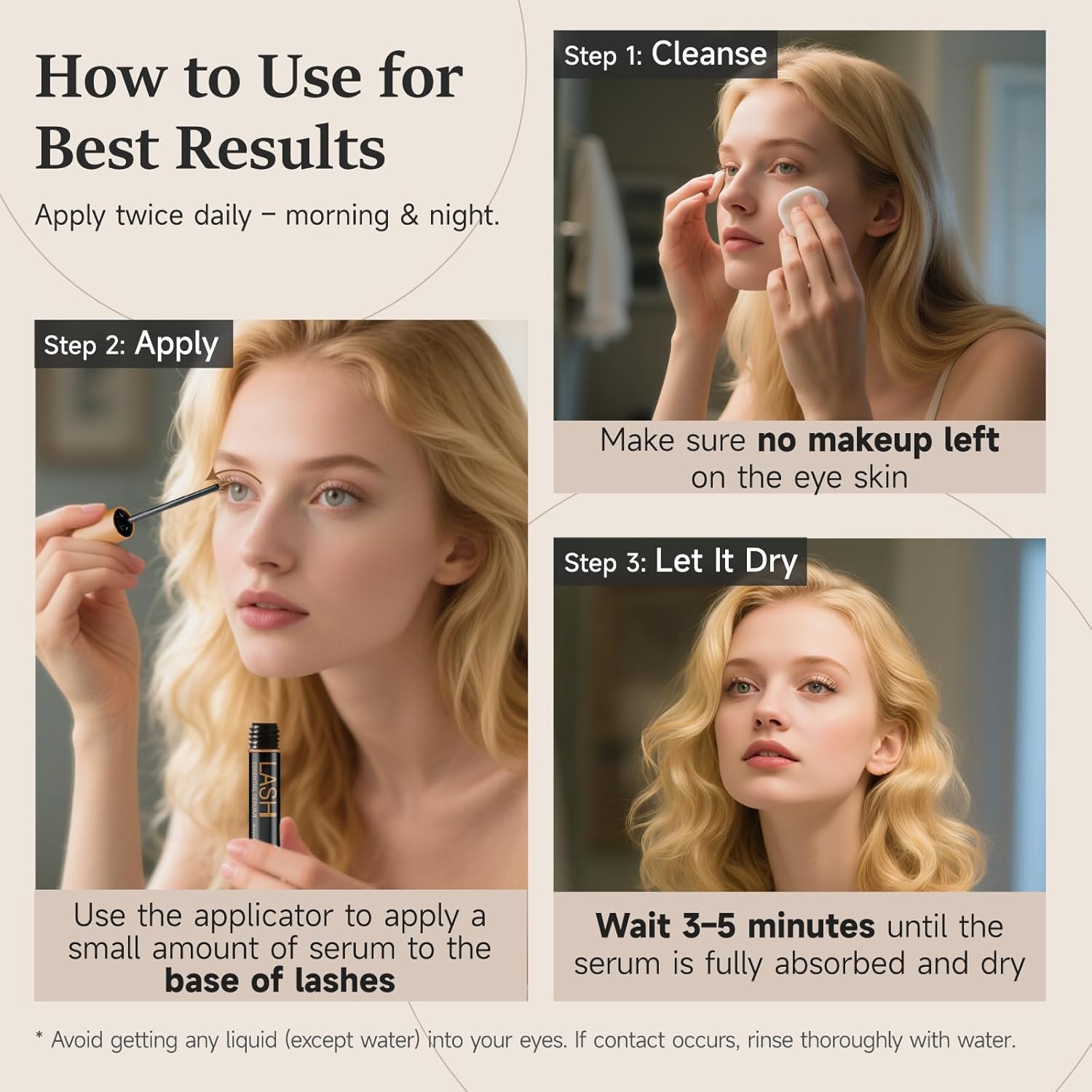 5ml Eyelash Growth Serum for Longer Thicker Lashes and Brows - Image 3