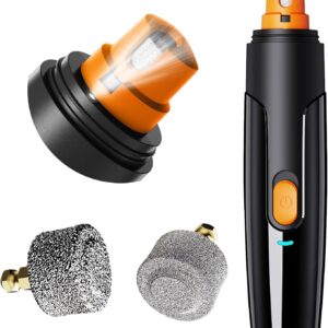 Bonve Pet Nail Grinder for Dogs - Electric Dog Nail Trimmers with 2 LED Lights Super Quiet, Coarse & Fine Grinding Wheels. Rechargeable, 2 Speeds for Small Large Dogs & Cats