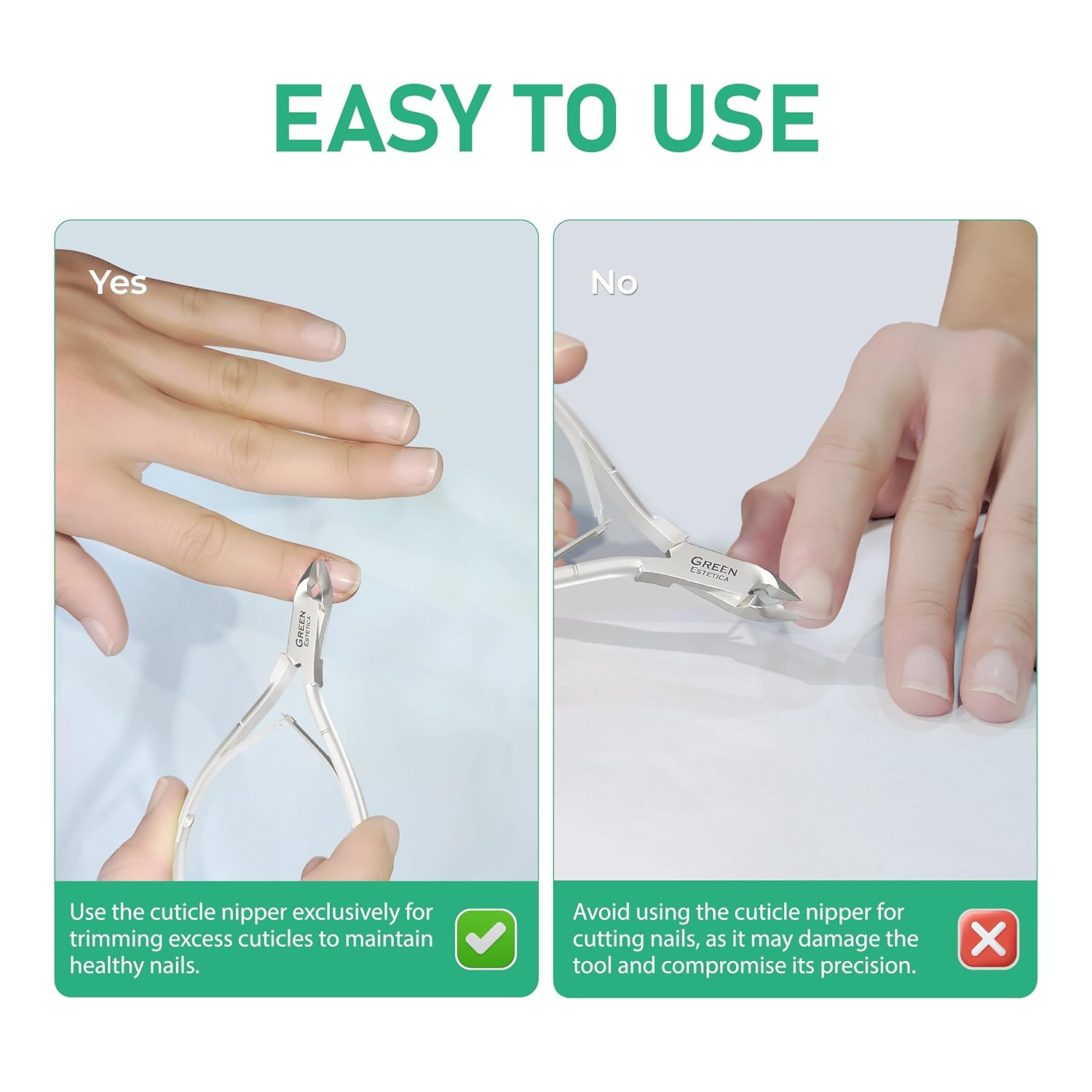 Sharp Stainless Steel Professional Cuticle Trimmer with Double Spring for Nail Care - Image 9