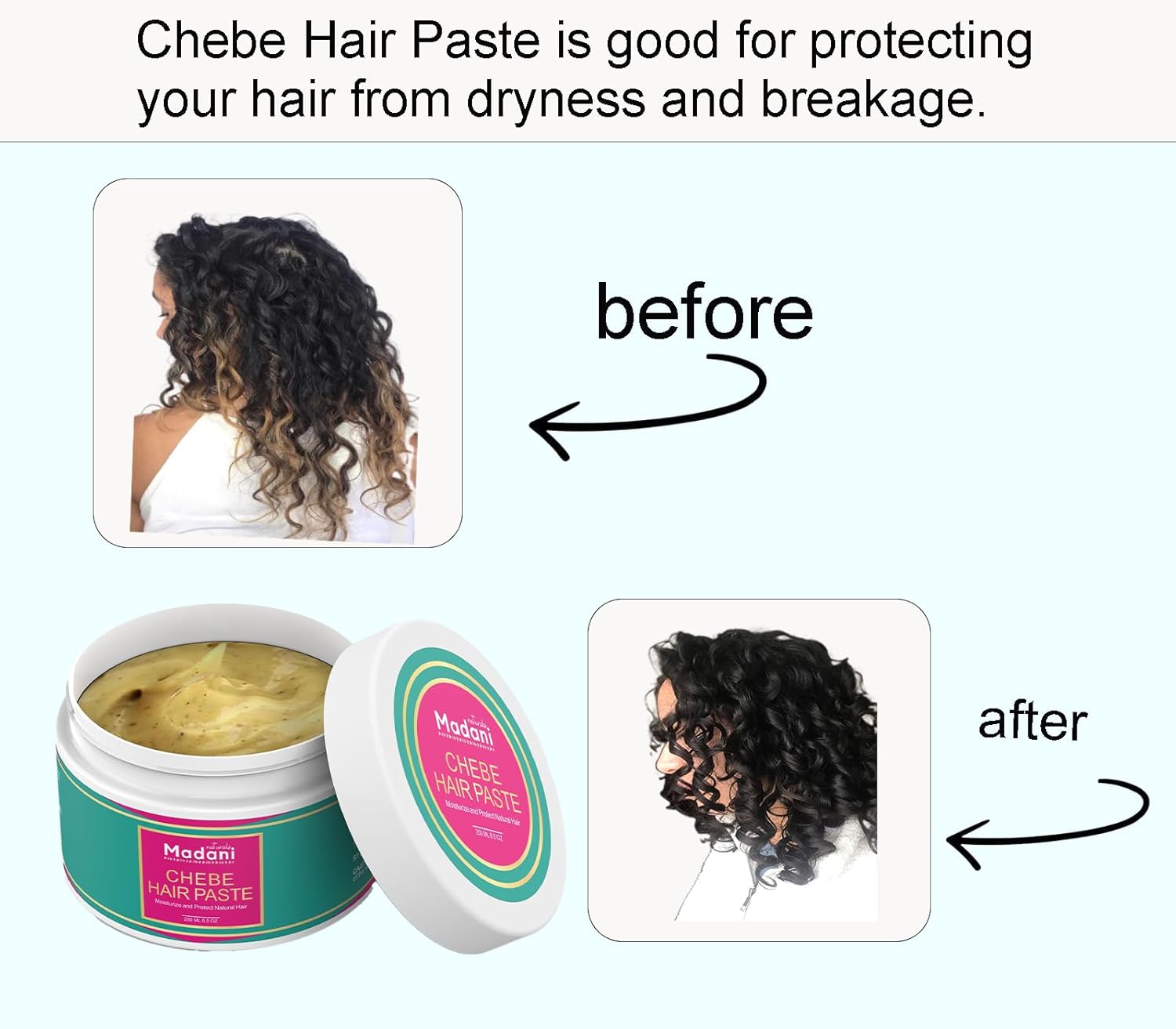 Chebe Hair Growth Paste with Lavender Oil 8 oz Scalp Moisturizer for Thinning Hair - Image 5