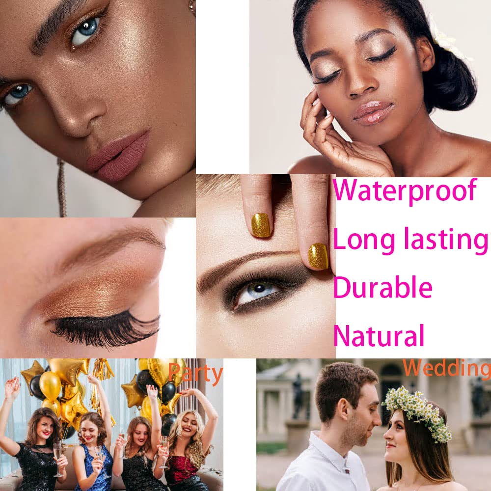 9-Color Shimmer Sparkle Glitter Waterproof Eyeshadow Palette Set - Image 4
