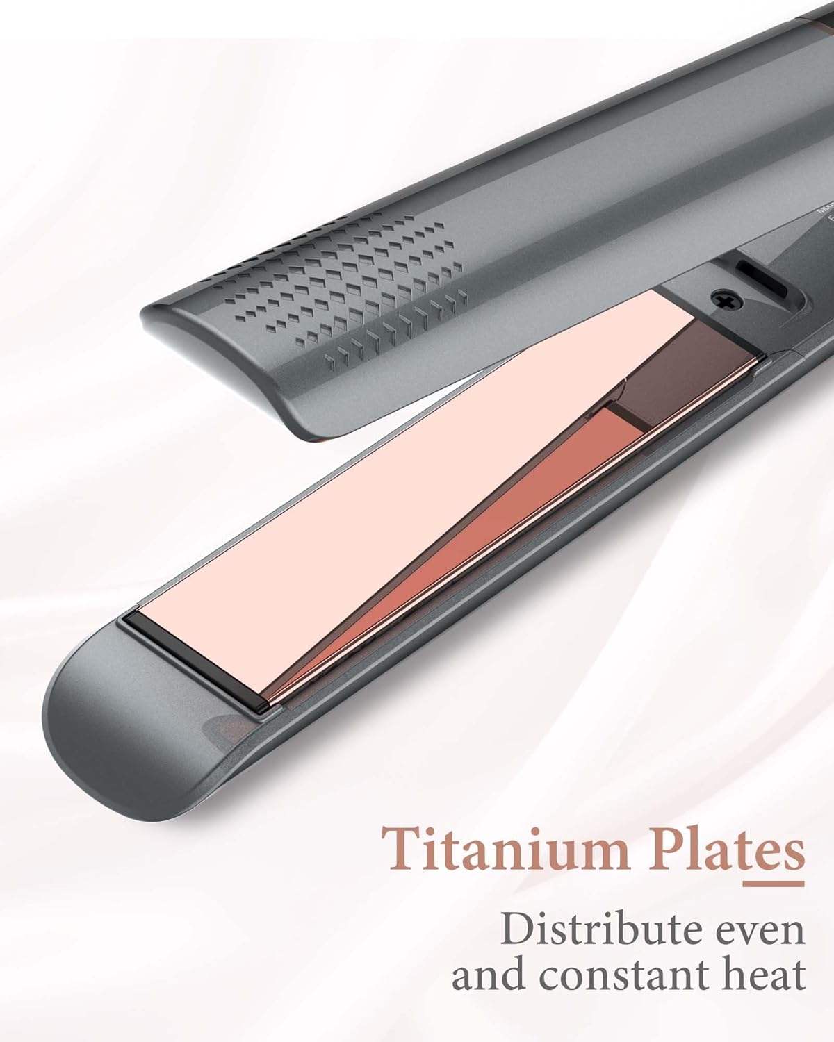 ANWA 1 Inch Titanium Flat Iron Hair Straightener Curler 3D Floating Plates - Image 5