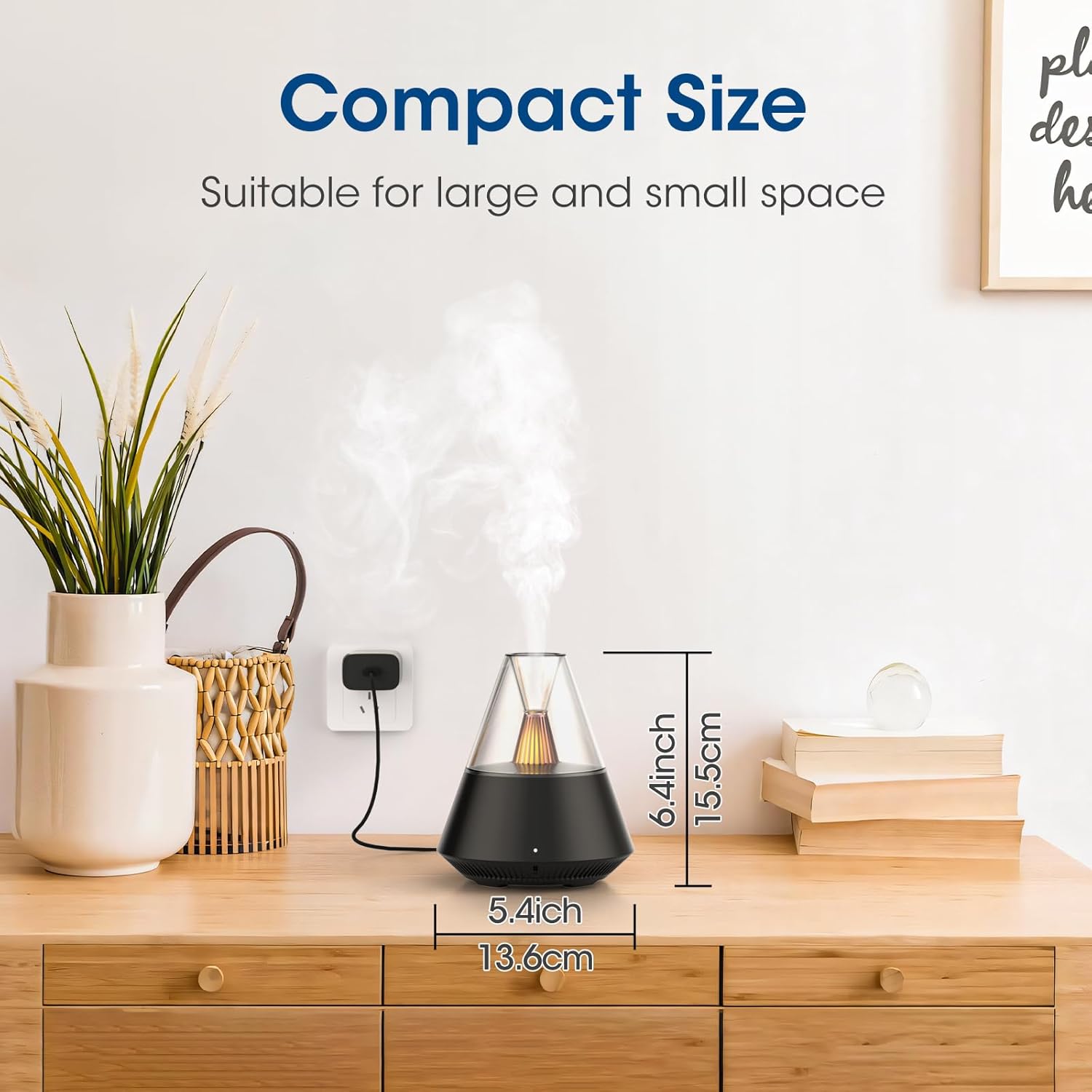 Black 150ml USB Modern Essential Oil Diffuser with Remote Control Aromatherapy - Image 6