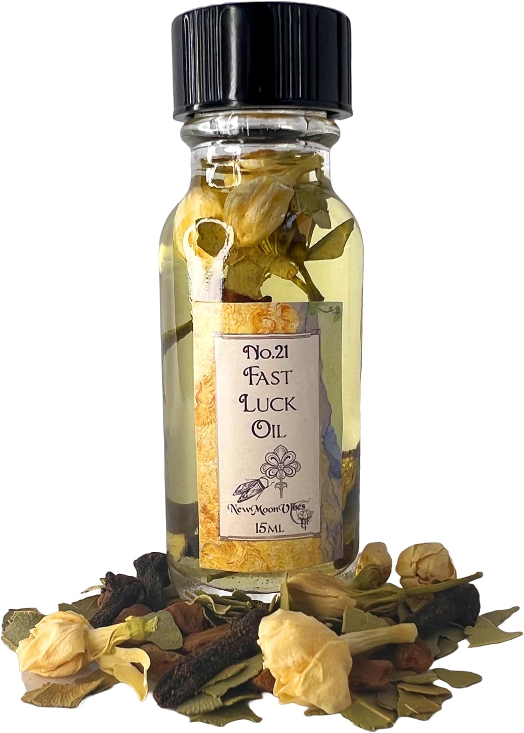 New Moon Vibes Fast Luck Oil 2 oz for Fortune Success and Favorable Outcomes - Image 3