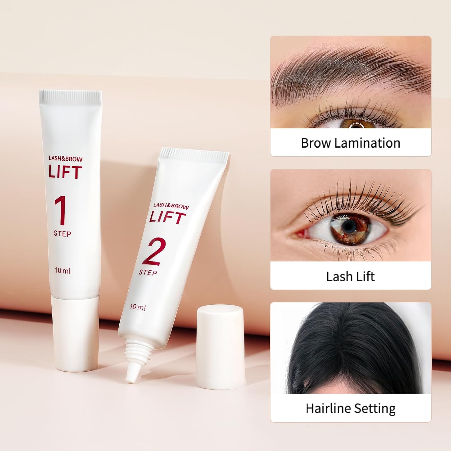 Home Eyelash Perm Kit with Brow Lamination Solution 6 Piece Set - Image 6