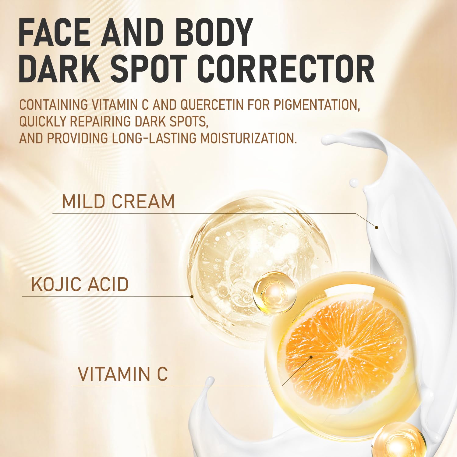 Kojic Acid Vitamin C Dark Spot Corrector Anti-Wrinkle Cream 1.69 fl oz - Image 6