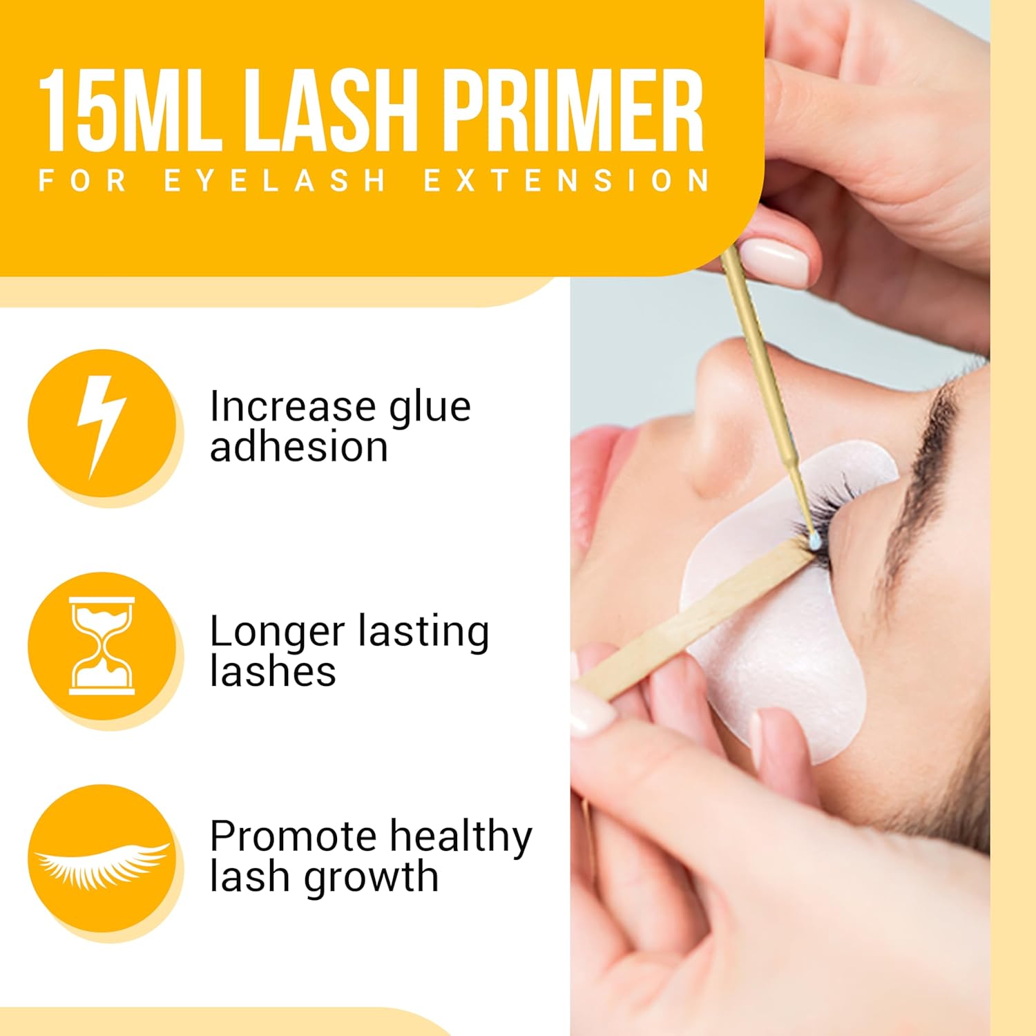 Forabeli Lash Primer 0.17 Fl Oz for Enhanced Eyelash Extension Glue Retention - Image 5