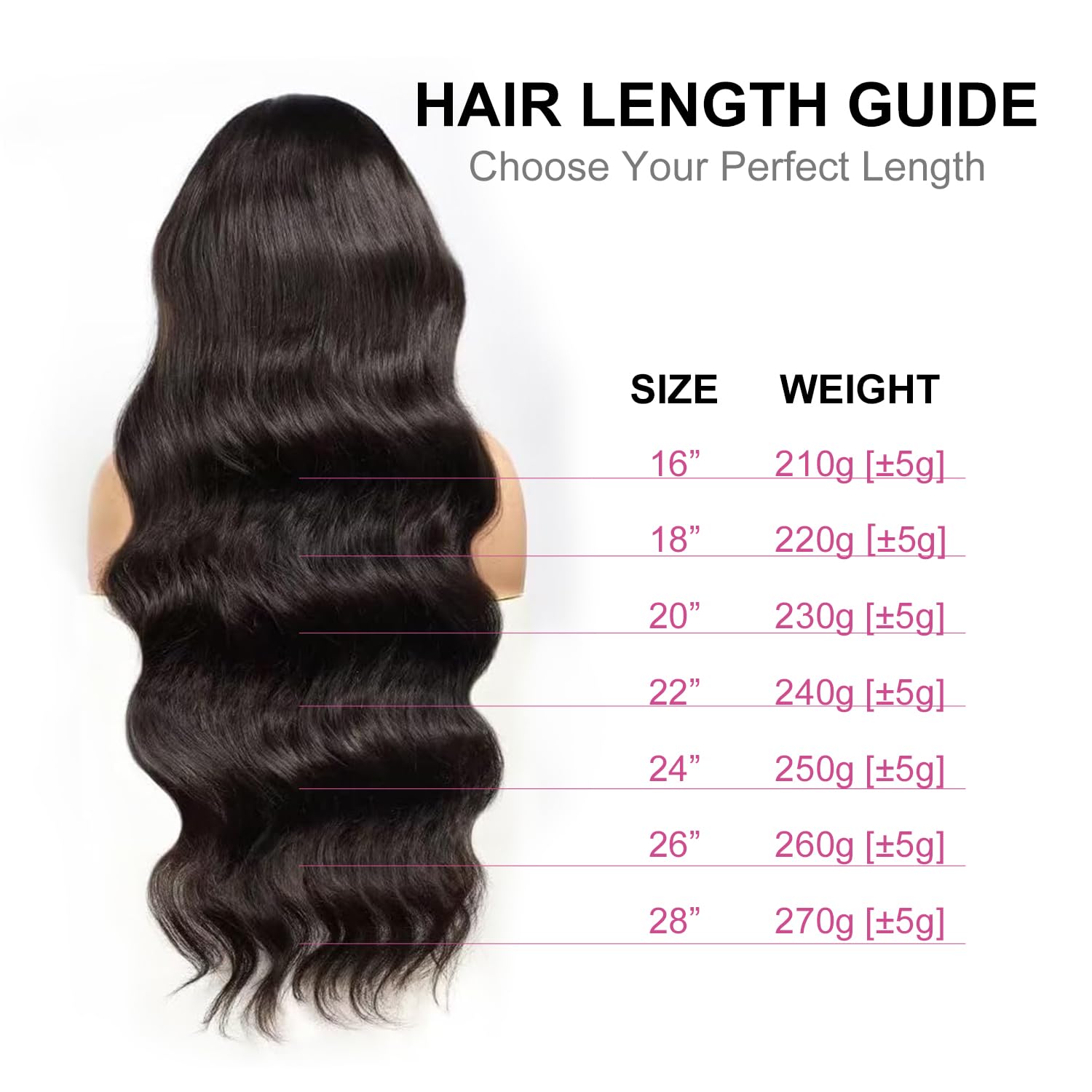 22 Inch 210% Density Body Wave Human Hair 13x6 Full Lace Frontal Wig with Baby Hair - Image 2