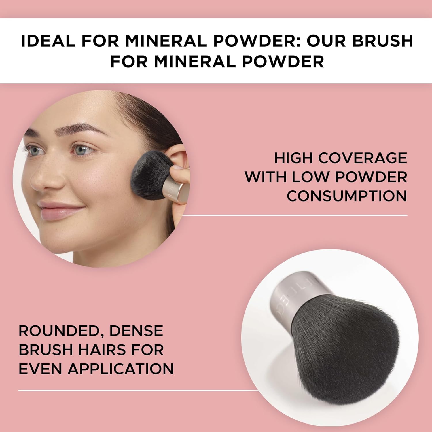 ARTDECO Vegan Bristle Kabuki Brush for Flawless Mineral Powder Foundation Application - Image 3