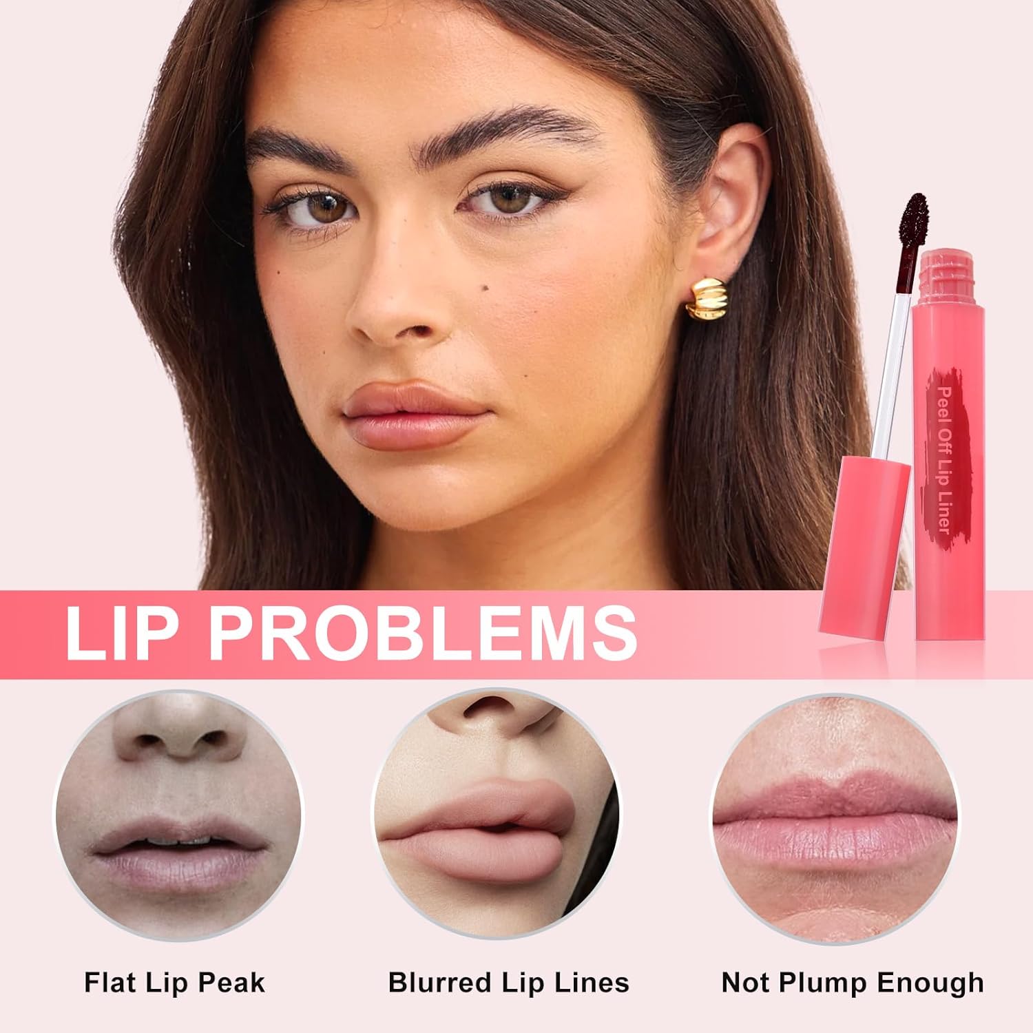 Coral Red Peel-Off Lip Stain Tattoo Liner, Long-Wear Waterproof Matte Finish, 1 Count - Image 7
