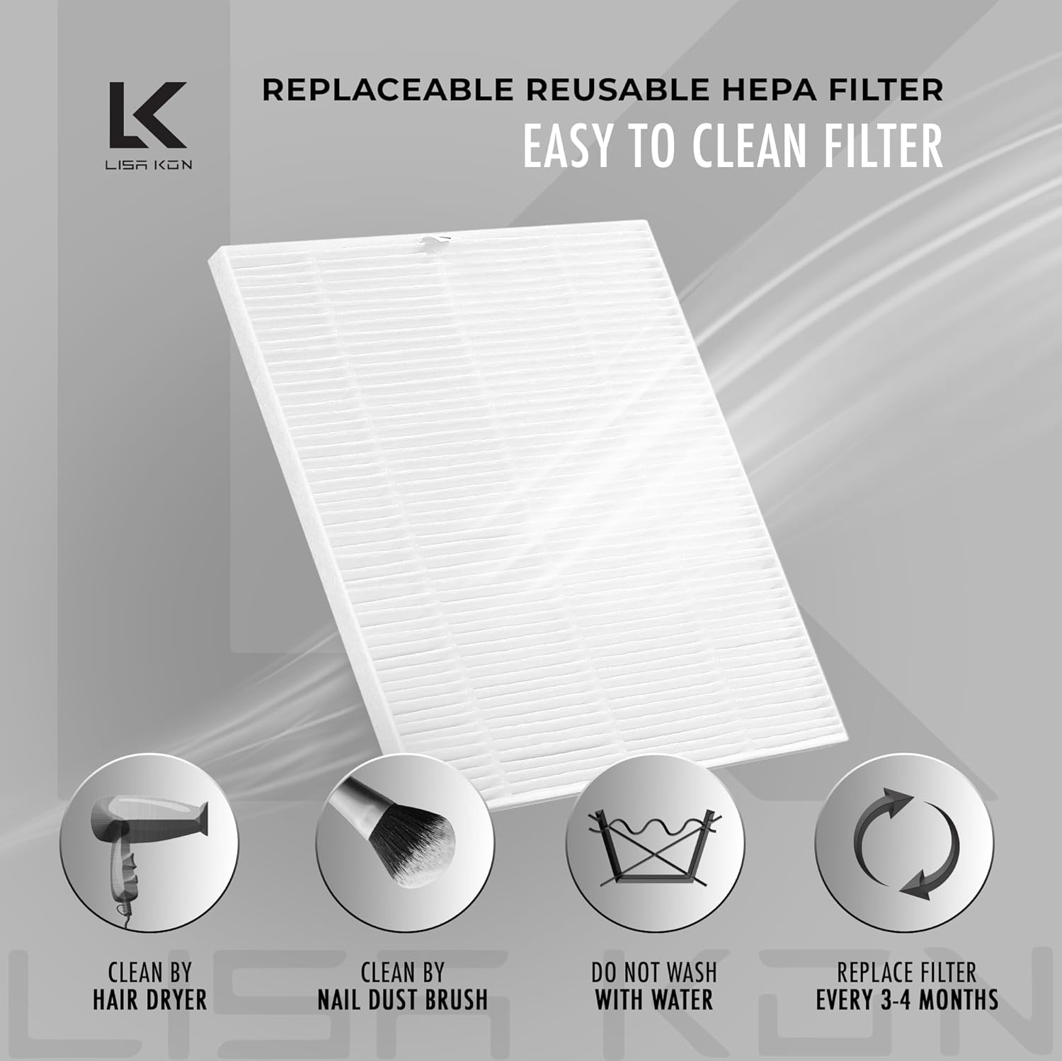 Powerful 80W Nail Dust Collector with Reusable Filter for Gel Acrylic Manicures - Image 6