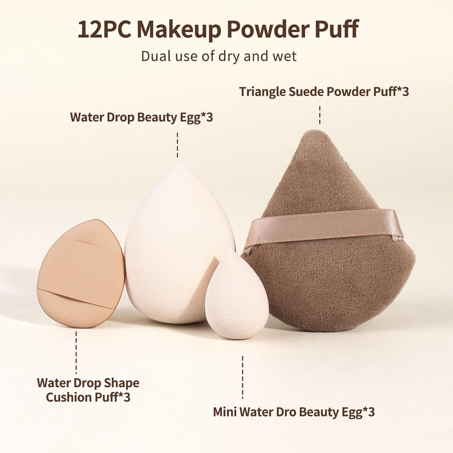 MAANGE 48 Piece Makeup Brush Set with Storage Bag for Flawless Application - Image 6