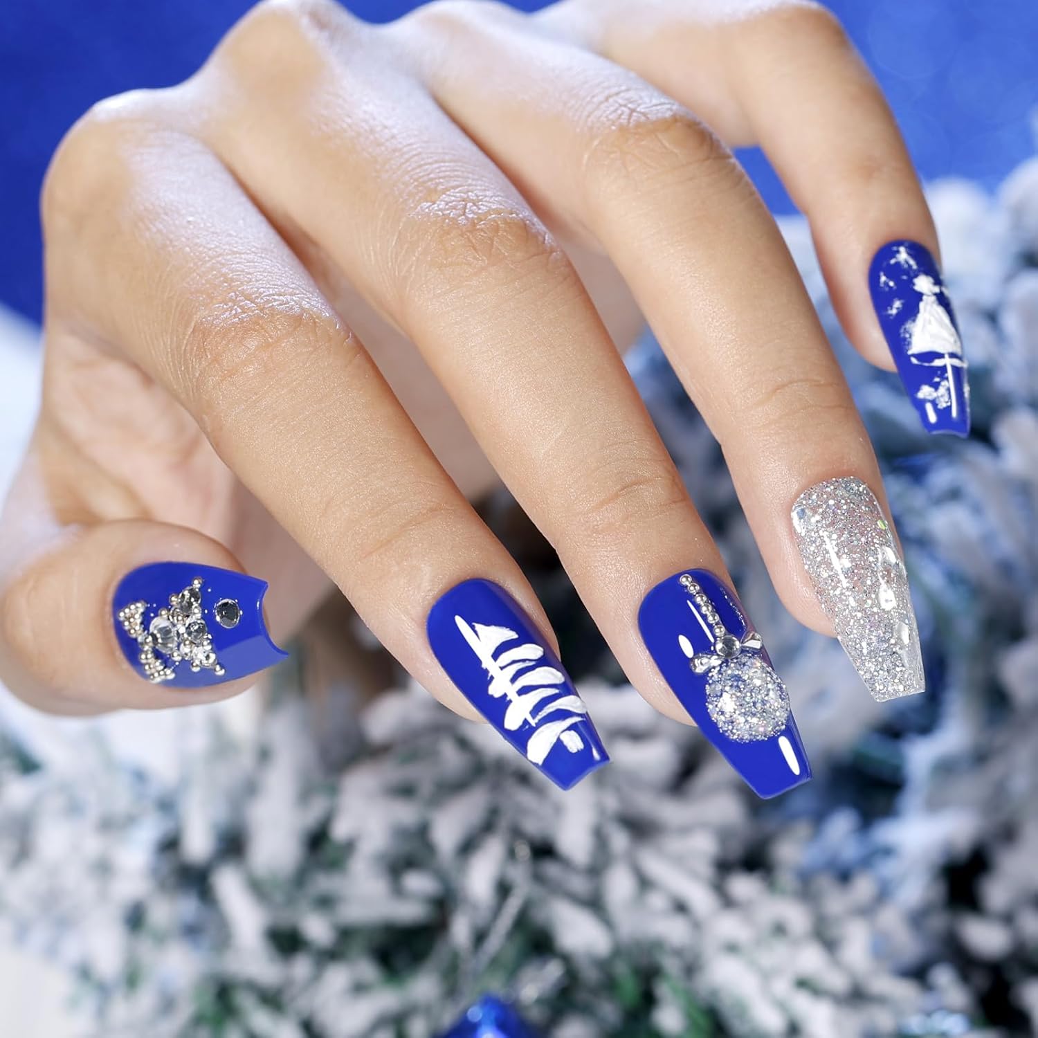 GELLEN 6-Color Blue Gel Nail Polish Set, UV Glossy Soak Off for Women and Girls - Image 6