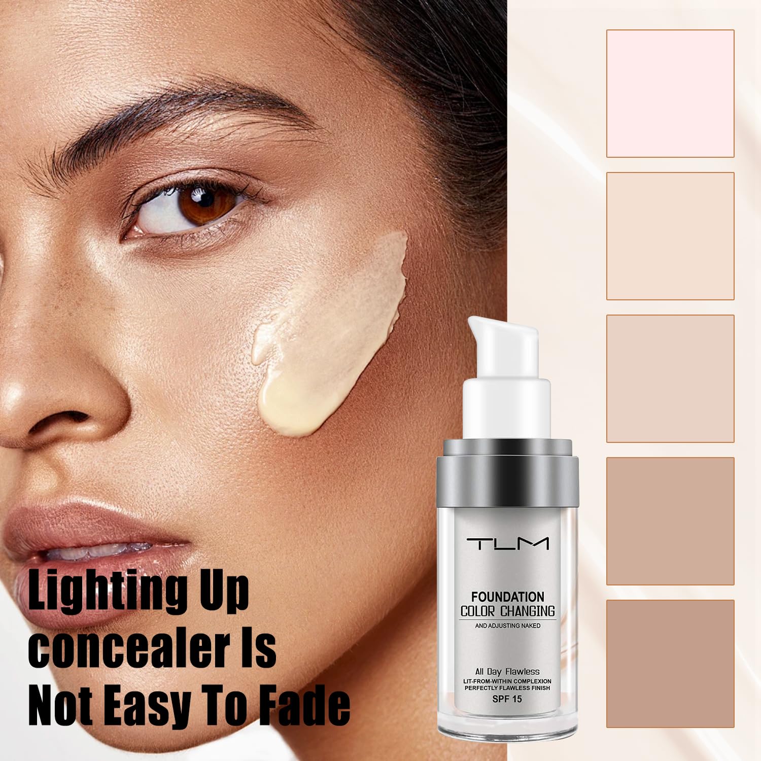 TLM Color Changing Moisturizing BB Cream Foundation with SPF15, 30ml, Natural Finish - Image 6