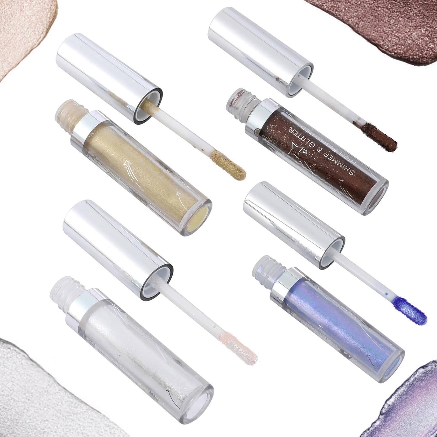 12 Colors Liquid Eyeshadow Set - Long Lasting Waterproof Shimmer and Matte for Parties - Image 3