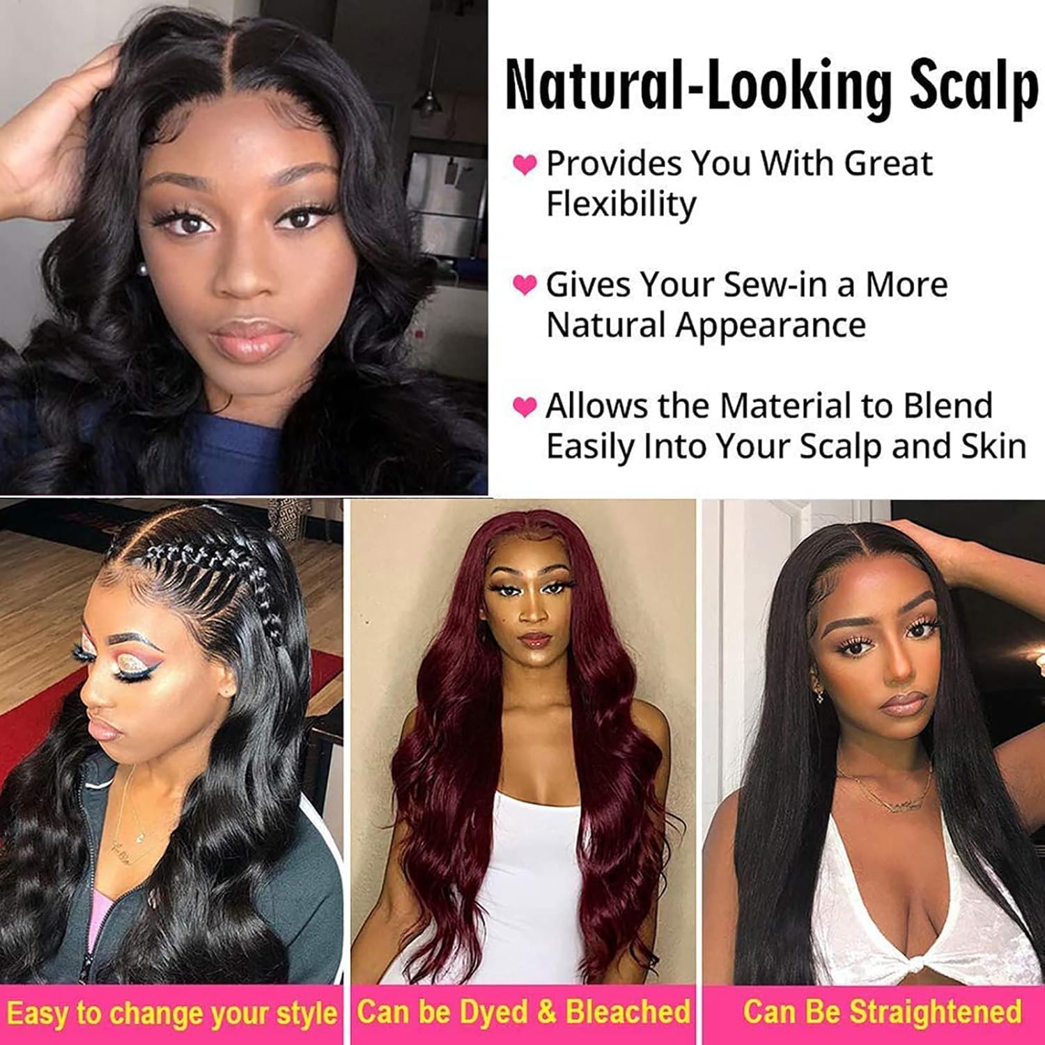 20 Inch Body Wave Pre Plucked Human Hair Wig 4x4 Lace Front with Baby Hair - Image 5