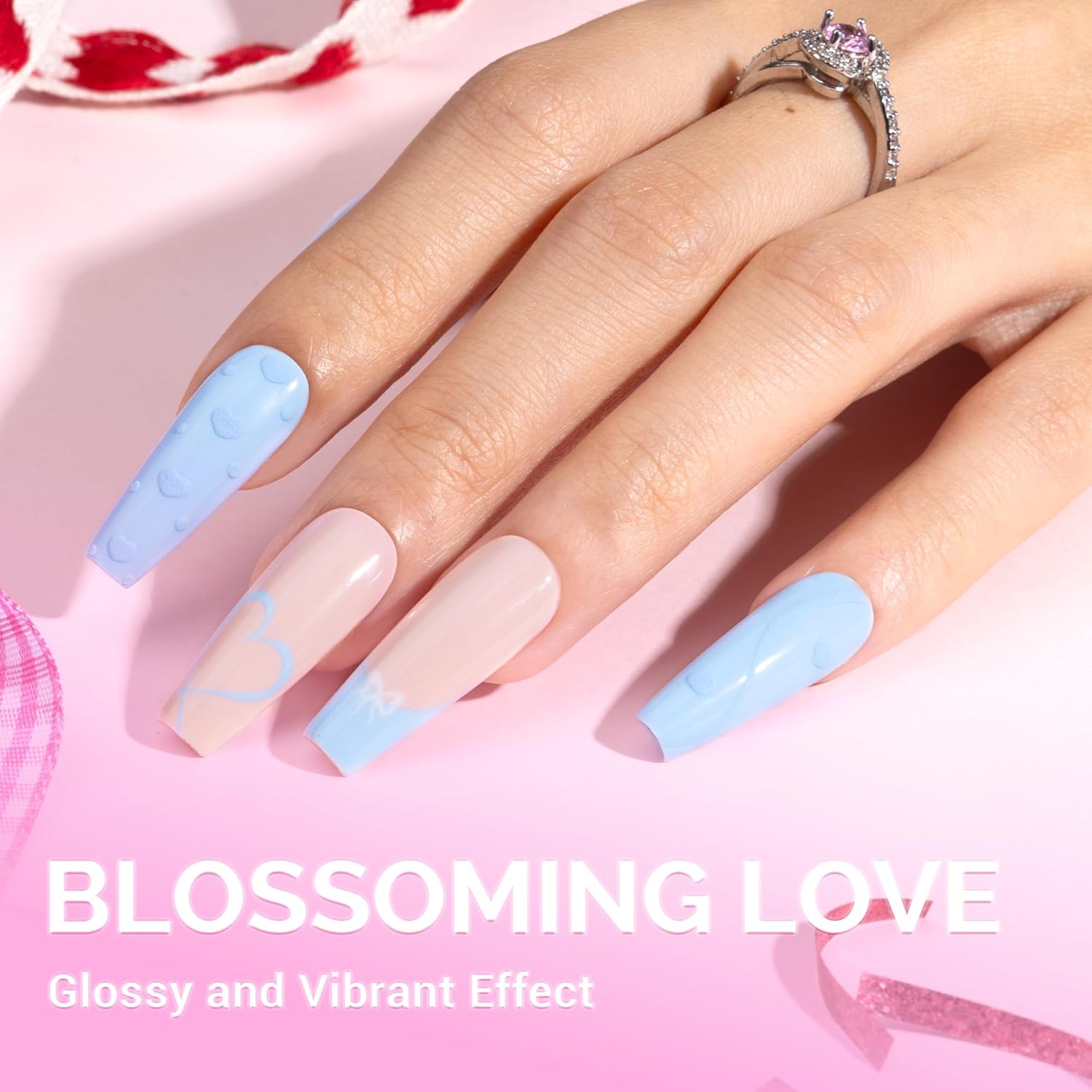 MelodySusie 0.5fl oz Thick Baby Blue Gel Nail Polish for DIY Manicures - Image 2