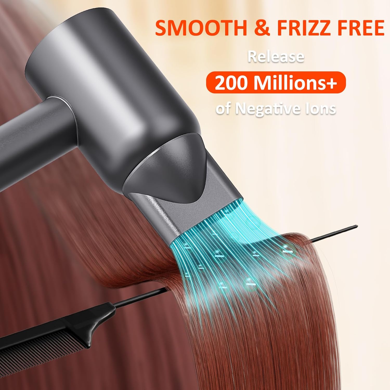 KFJ 110000 RPM Ionic Hair Dryer, Low Noise, Thermal Control, Perfect for Home or Travel - Image 6