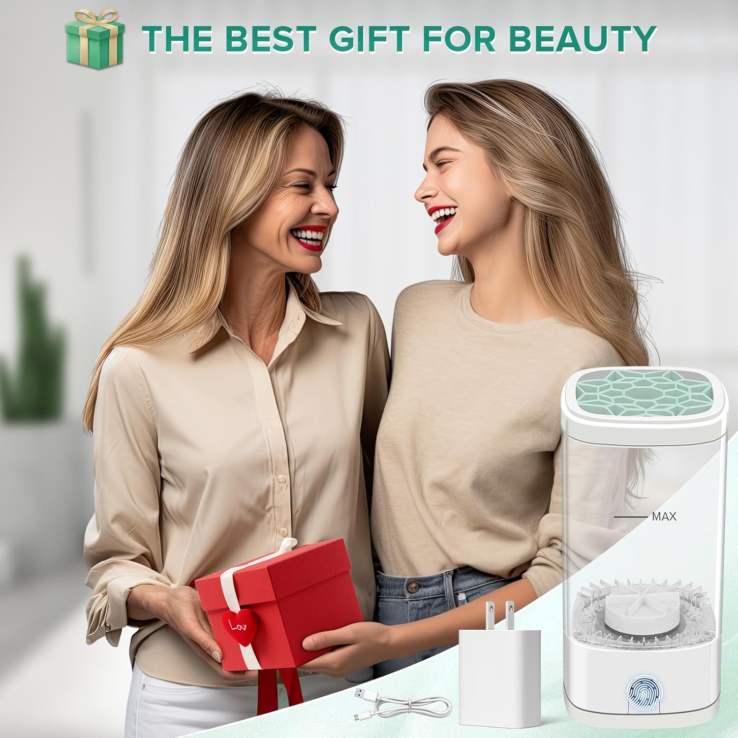 Electric Makeup Brush Cleaner Dryer Holder USB-C Portable Multi-Functional - Image 6