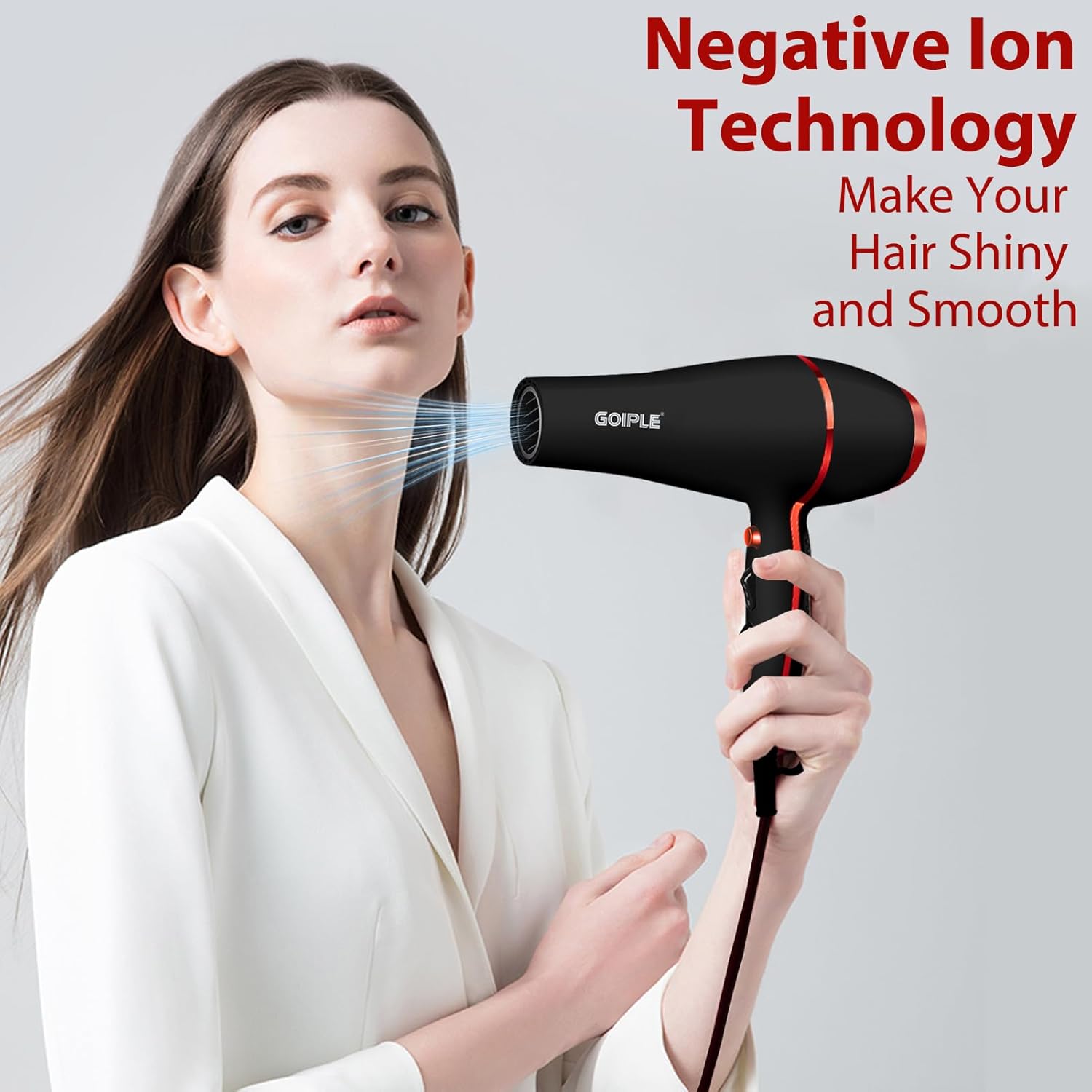 13-Piece Ionic Hair Dryer Kit 1800W Lightweight, Quiet Operation for All Hair Types - Image 4