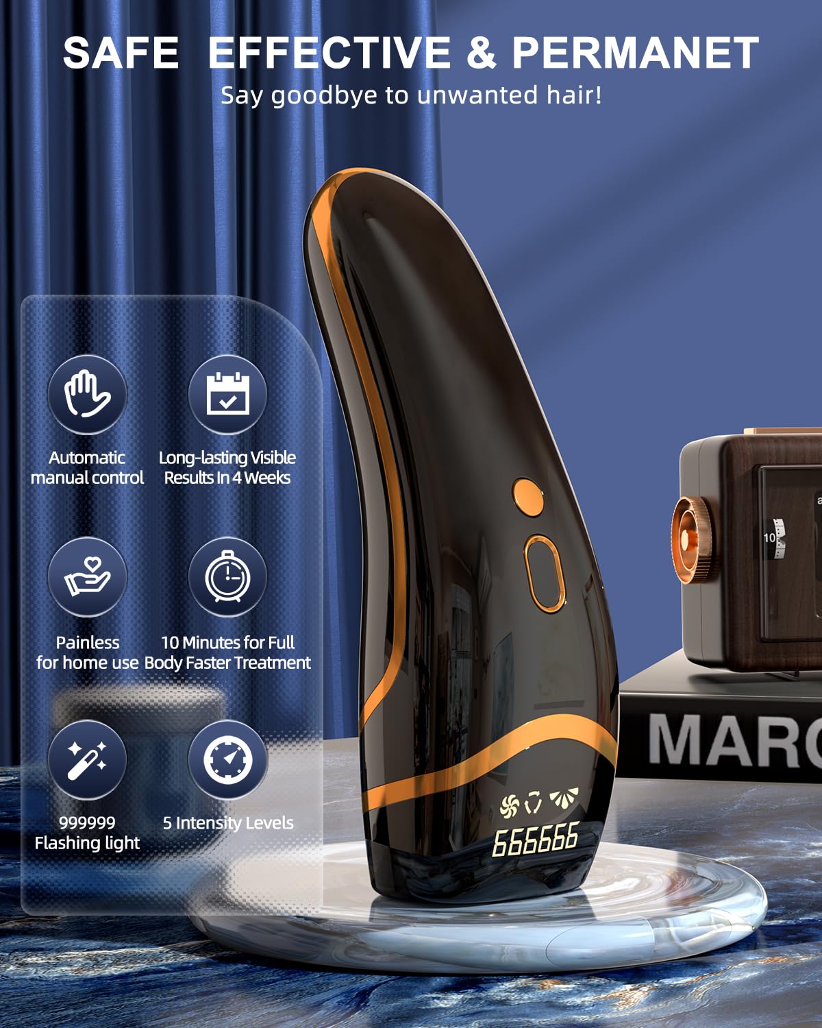 Professional IPL Laser Hair Removal Device 999999 Flashes for Home Use - Image 2
