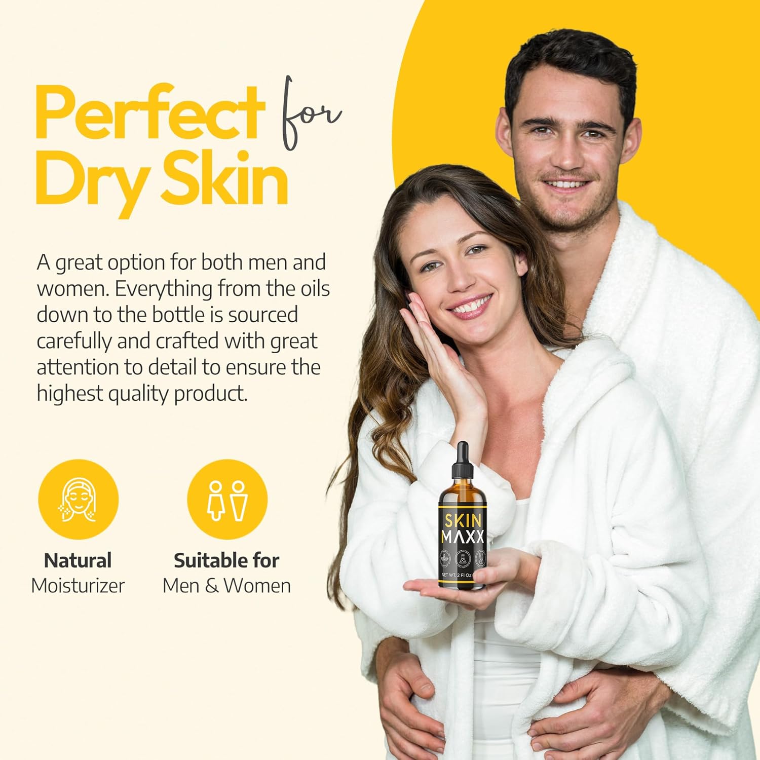Organic Face Moisturizer with Castor, Rosehip, and Black Seed Oils 1 Fl Oz - Image 4