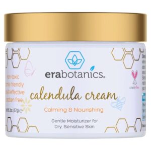 Era Organics Calendula Cream for Babies - Soothing & Nourishing Baby Moisturizer, Cocoa Butter, Rosemary & More - Face & Body Cream for Sensitive Skin, Made in USA