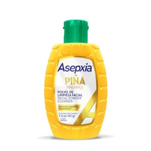 Asepxia Facial Cleanser Powder, Non-Abrasive Exfoliating Face Wash with Natural Pineapple Enzyme, Gentle Water-Activated Foaming Lather for Oily Skin, 1.4 oz