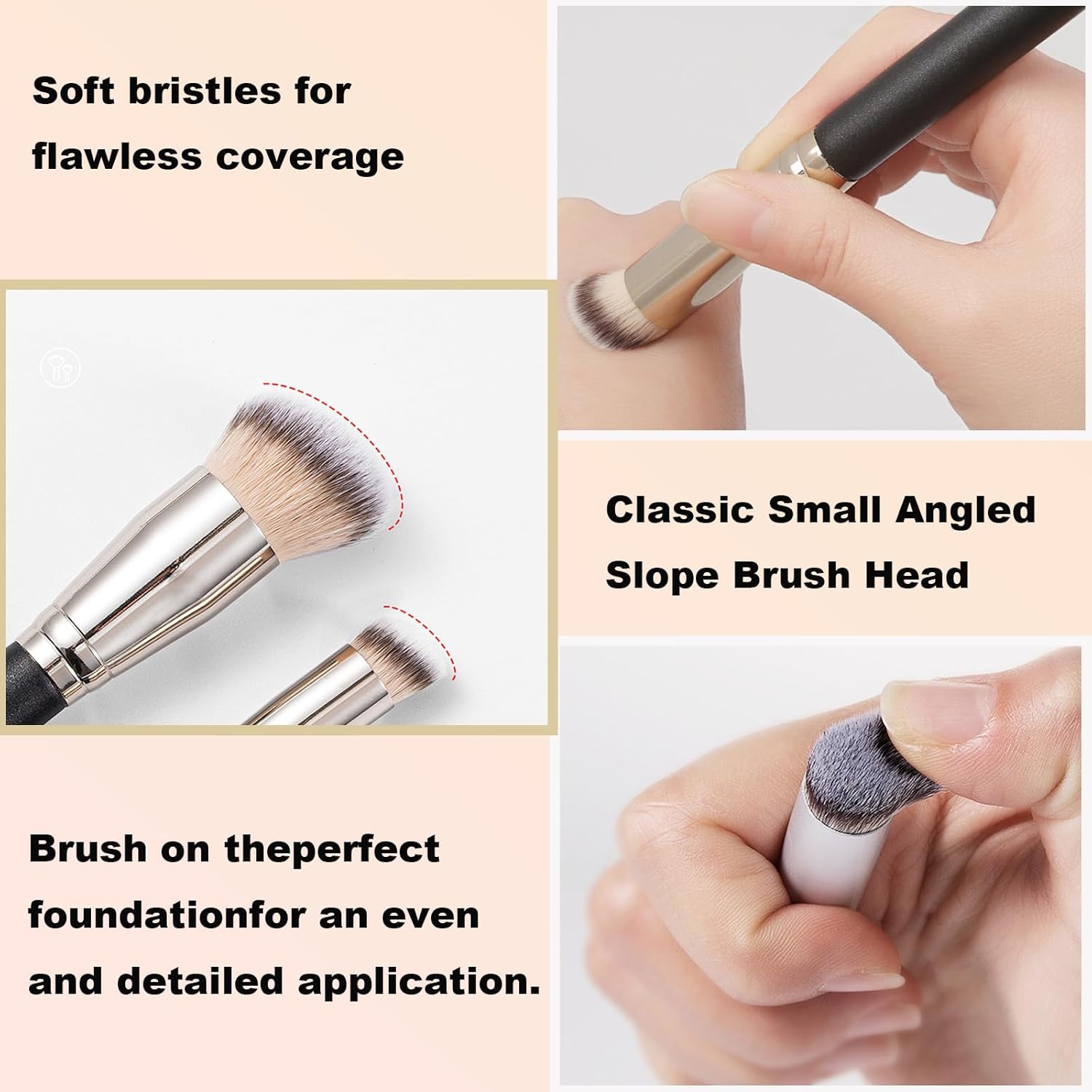 6-Color Correcting Concealer Palette for Dark Circles and Blemishes with 2 Included Brushes - Image 4