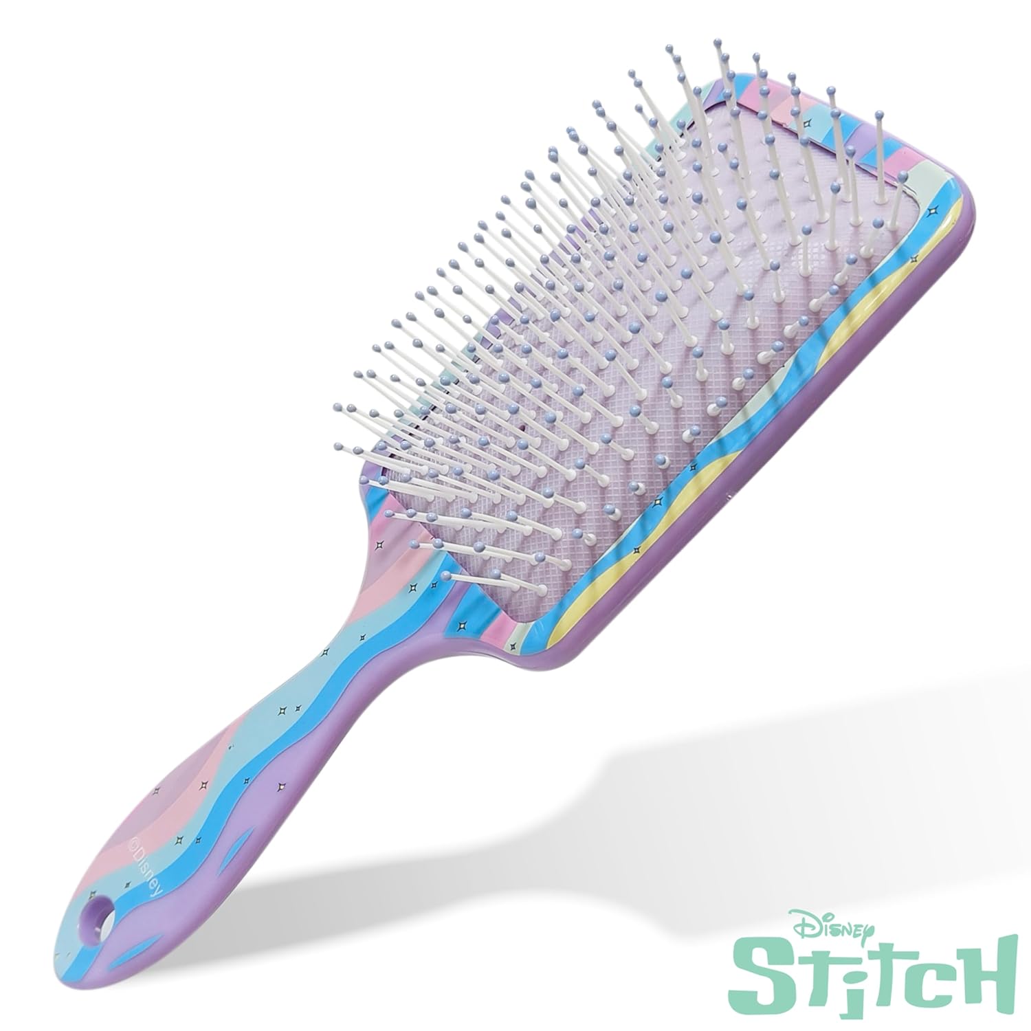 LUV HER Lilo & Stitch Kids' Detangling Hair Brush Age 3+, Pink, Gentle for All Hair Types - Image 4