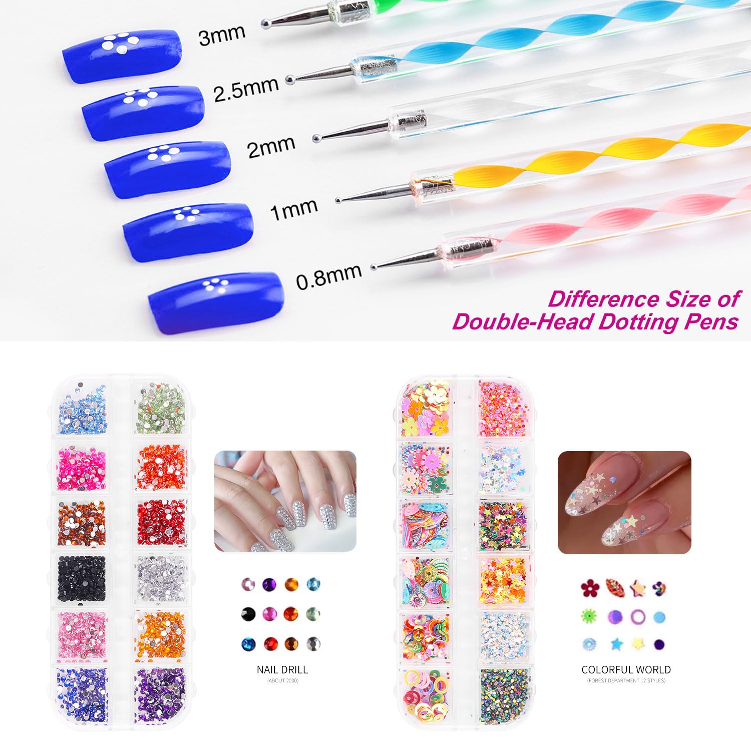 Major Dijit Complete Acrylic Nail Starter Kit with 12 Colors, LED Lamp, and Professional Tools - Image 6
