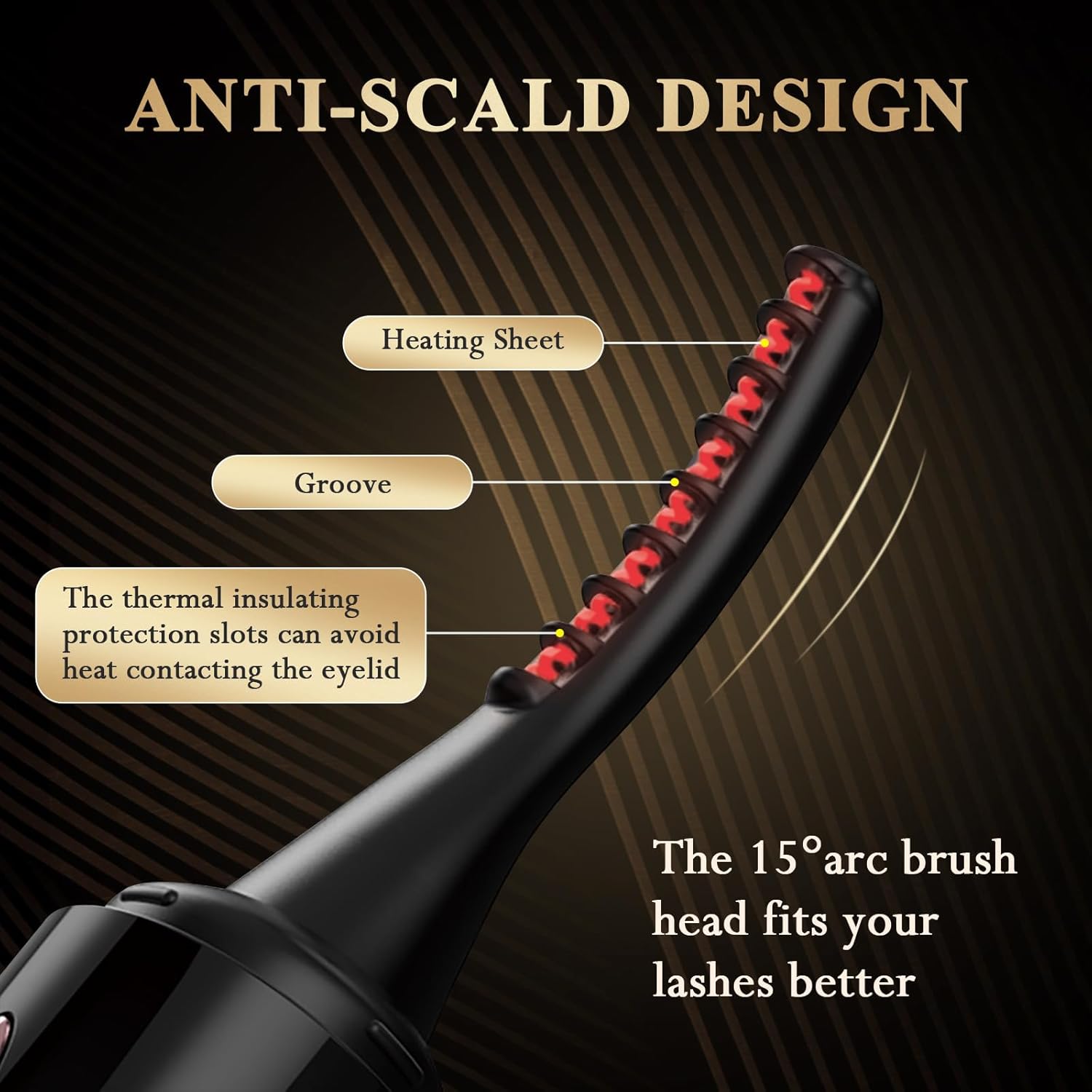 4-Mode Rechargeable Heated Eyelash Curler with Rapid 10s Fast Heat Up - Image 3