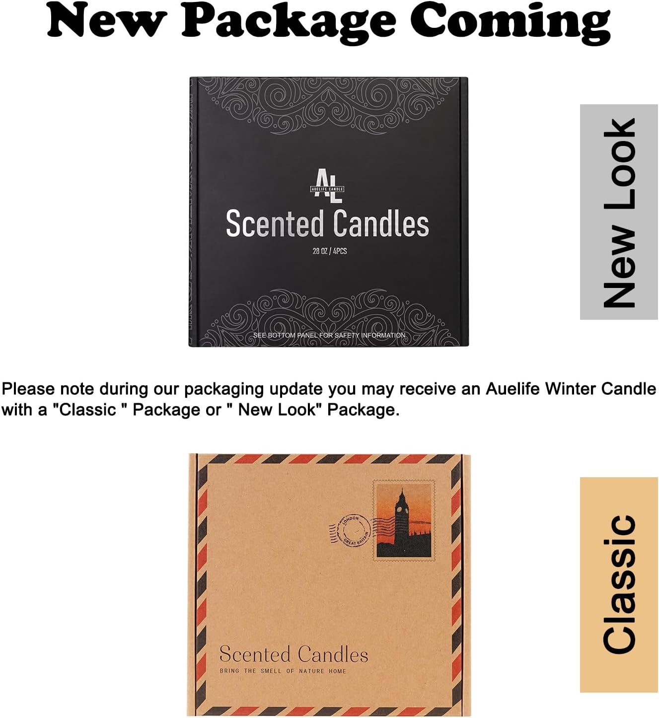 4 Pack Scented Candles Gift Set for Men - Aromatherapy with Leather, Smoke, Vanilla, Oak, Lavender Scents - Image 4