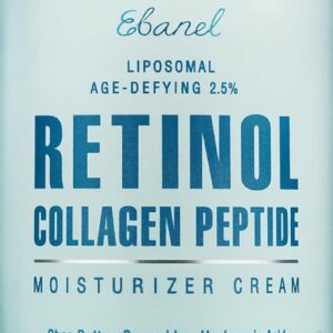 Ebanel Retinol Cream for Face with Collagen, Peptides, Ceramides, Moisturizer with Hyaluronic Acid, Vitamin C & B5, Firming Anti Aging Face Cream for Wrinkles, Fine Lines, Dark Spots, Day and Night