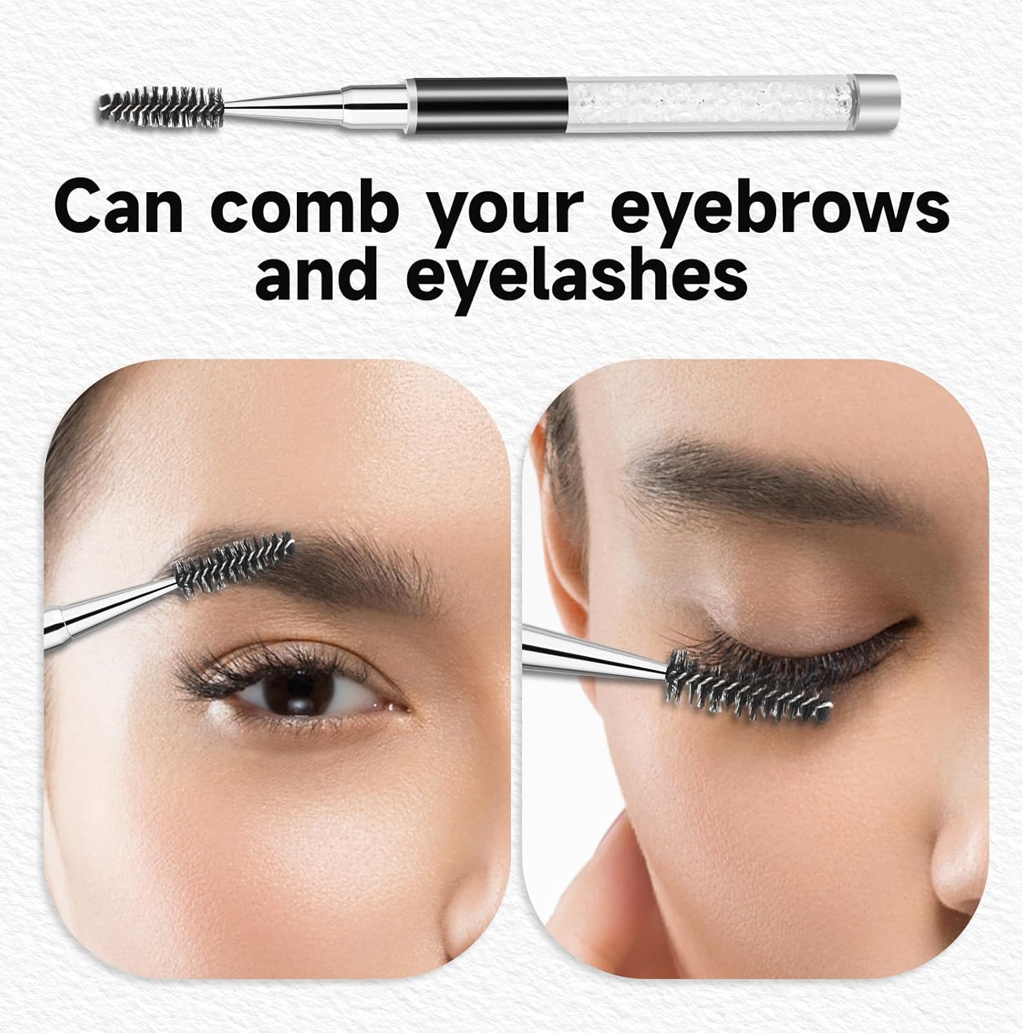 Reusable Mascara Wands with Cap 4 Pack Portable Eyelash Brush Applicators for Makeup - Image 4