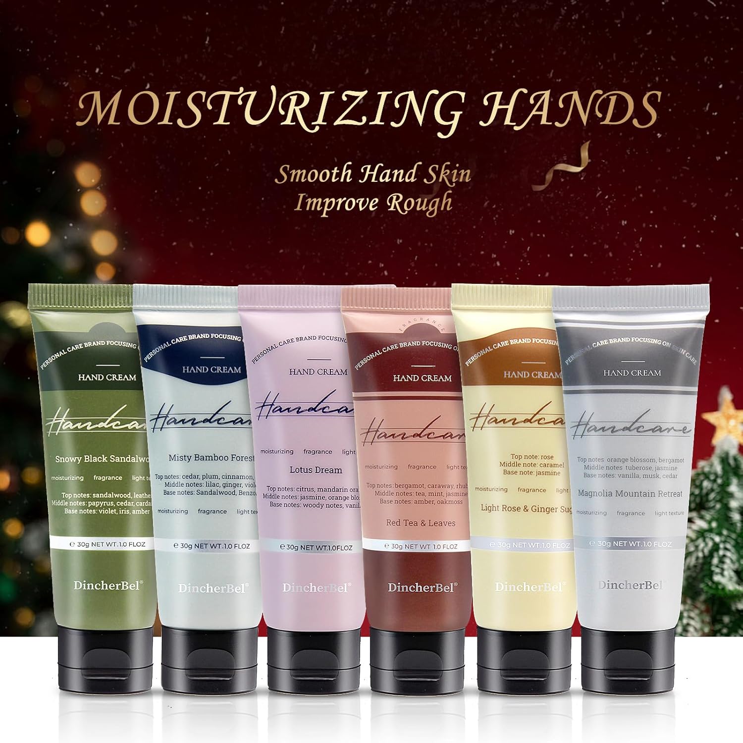Luxurious Scented Hand Lotion Gift Set, 6 Travel Size Creams for Dry Skin, 1.0 oz Each - Image 4