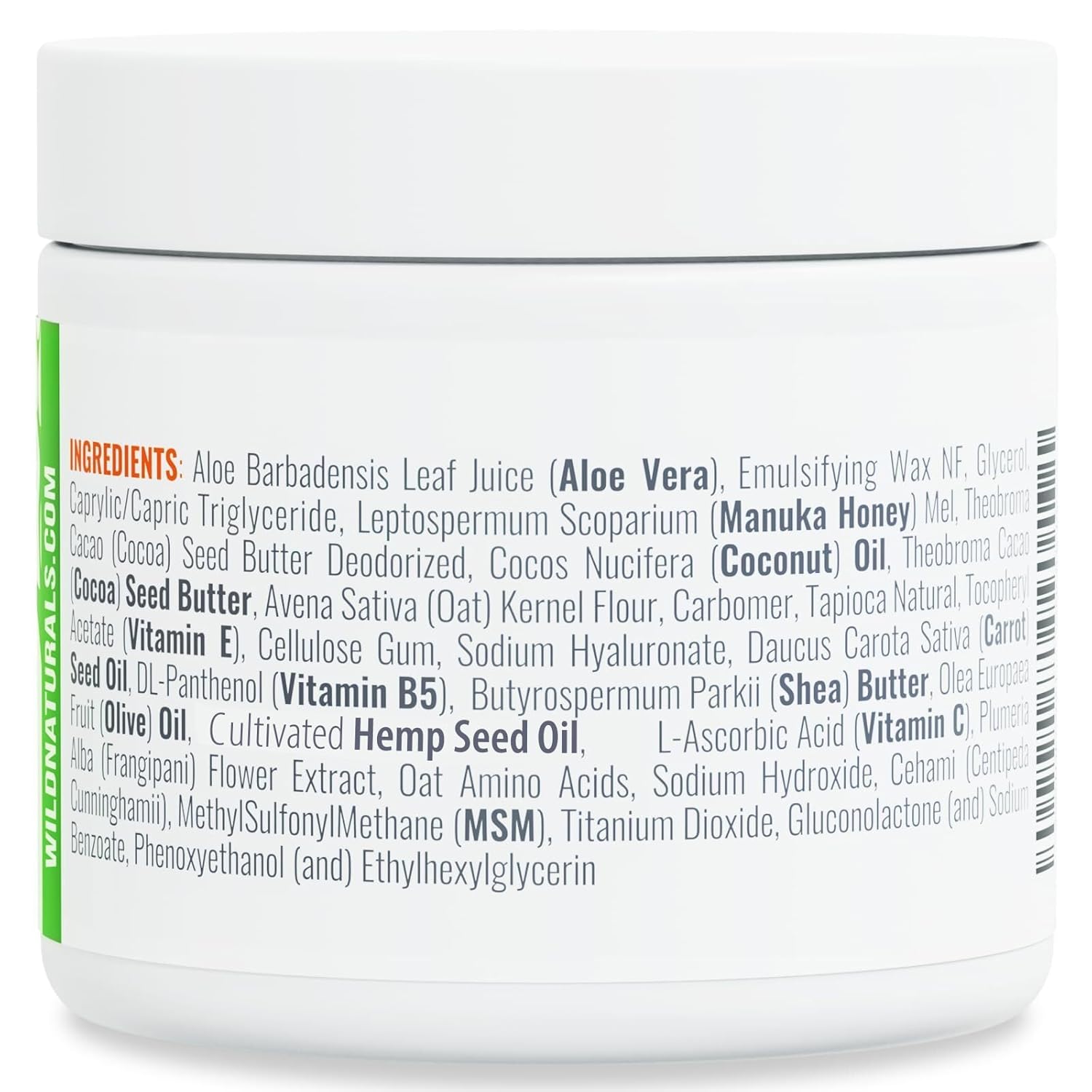Wild Naturals Manuka Honey Moisturizing Cream for Dry Sensitive Skin 4 oz - Image 6