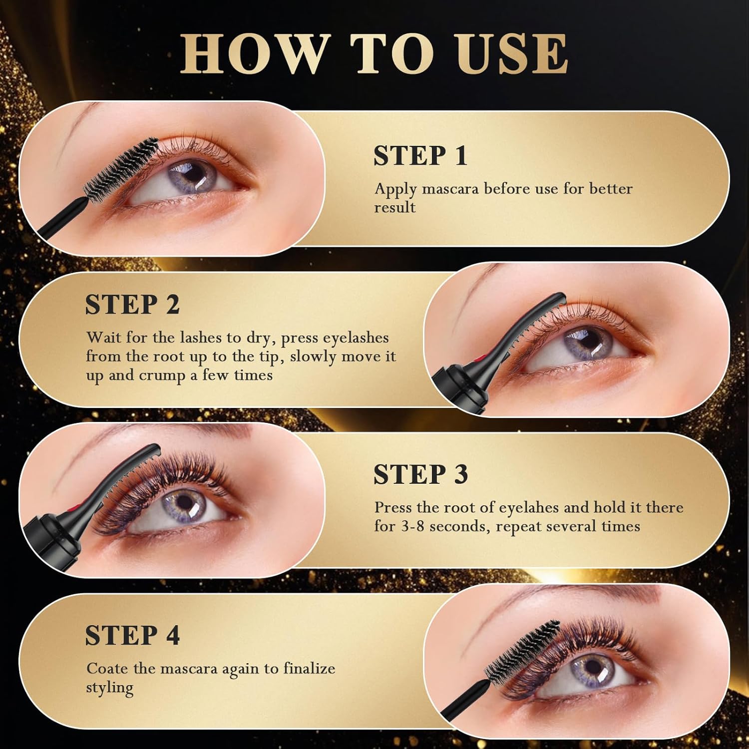 4-Mode Rechargeable Heated Eyelash Curler with Rapid 10s Fast Heat Up - Image 7