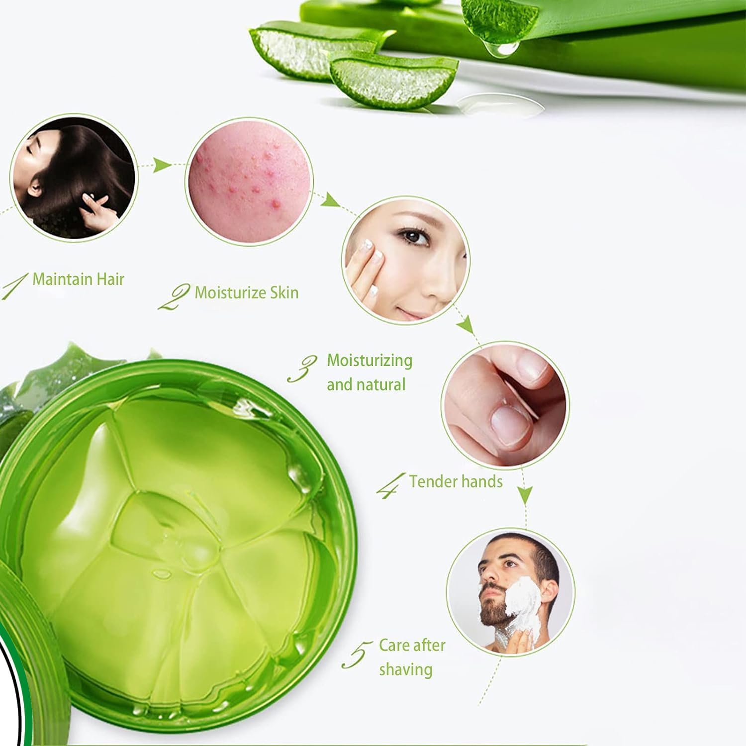 Aloe Infusion 2 Pack Dry Skin Moisturizer Cream with Aloe Vera for Face and Body - Image 6