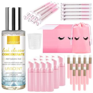 4.06fl oz Lash Shampoo Concentrate for Lash Extensions, Lash Cleanser Concentrate Eyelash Extension Cleanser Professional Lash Concentrate for Lash Extension Natural Foaming Cleanser Lash Cleanser Kit