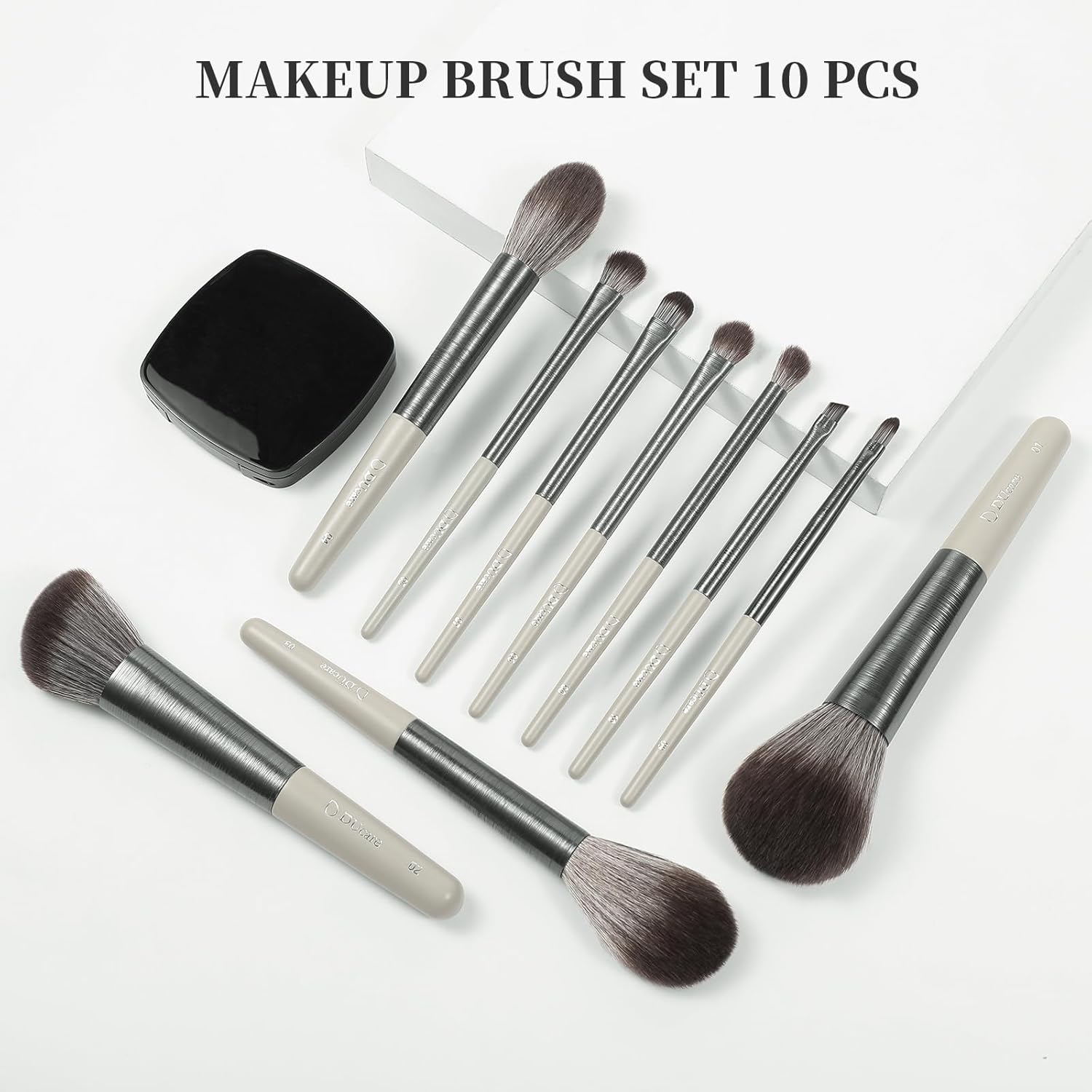DUcare 10-Piece Professional Makeup Brush Set for Foundation, Blush, Eyeshadow and More - Image 5