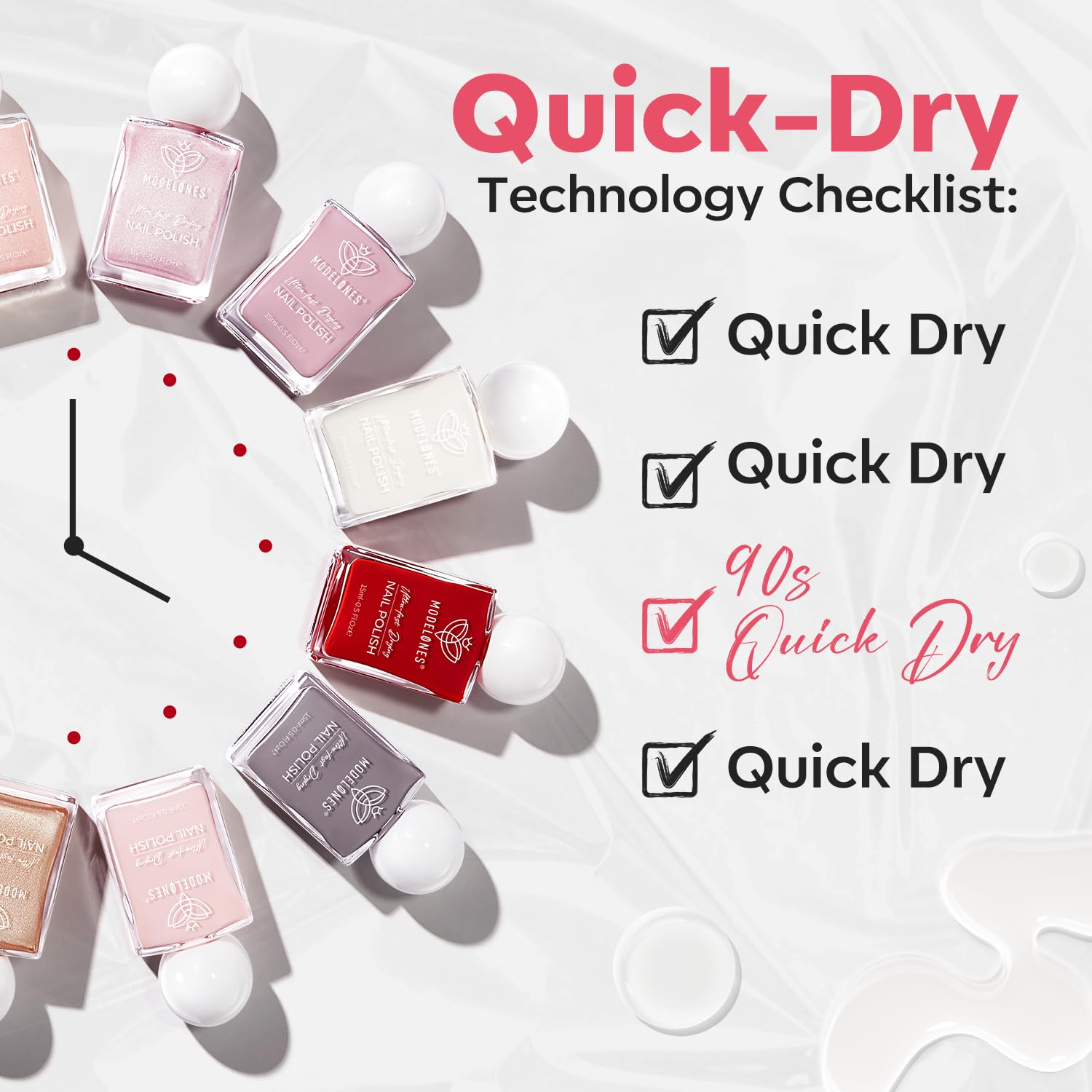Modelones 15ml Sheer Milky White Jelly Nail Polish for DIY Manicure - Image 7