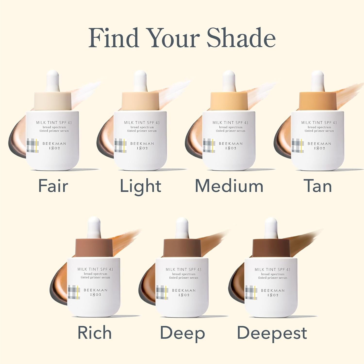 Beekman 1802 Milk Tint Face Primer SPF 43 Light 1 oz Oxybenzone Free Tinted Moisturizer - Image 9
